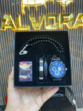 KOMBİN SET 5 PARÇA ÇELİK SAAT ALV-K 167
