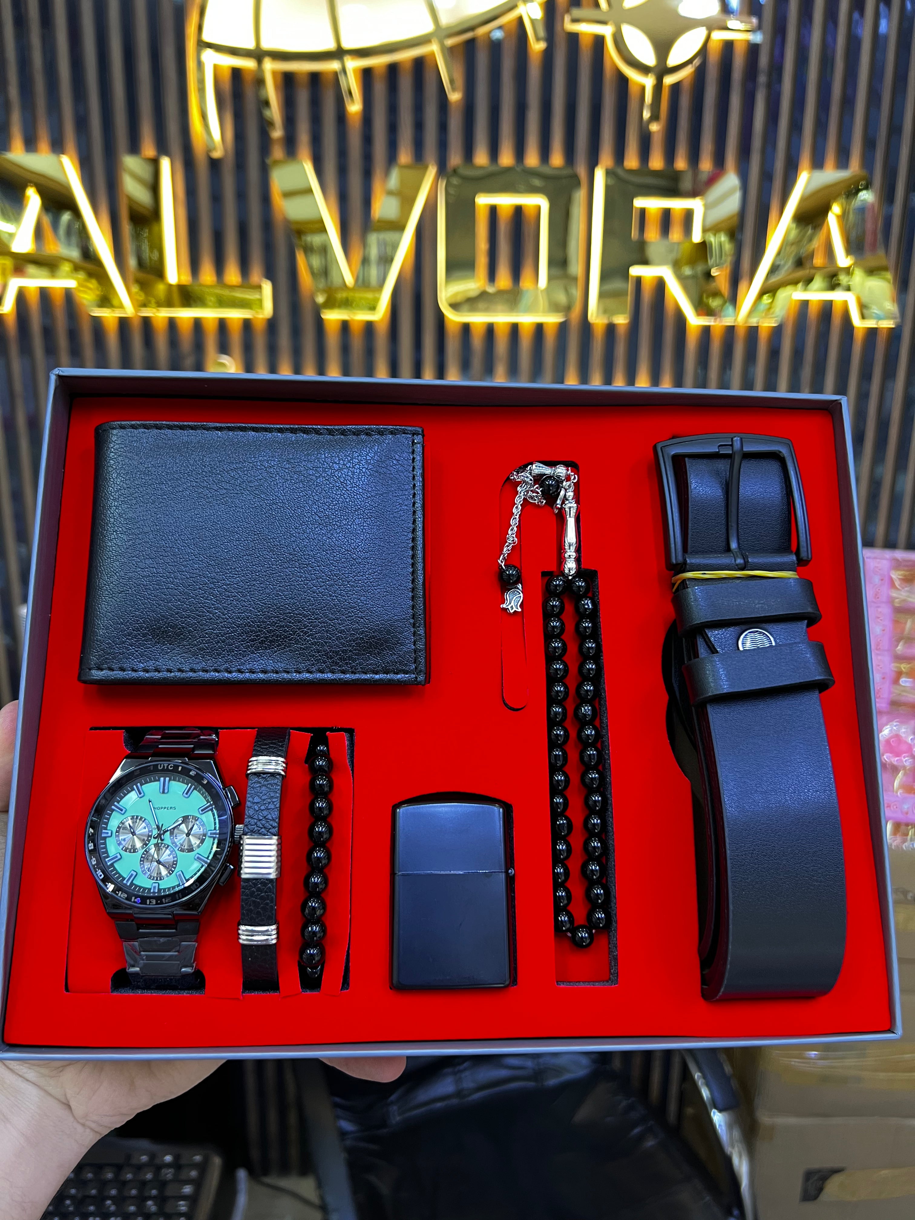 KOMBİN SET 7 PARÇA ÇELİK SAAT ALV-K 162