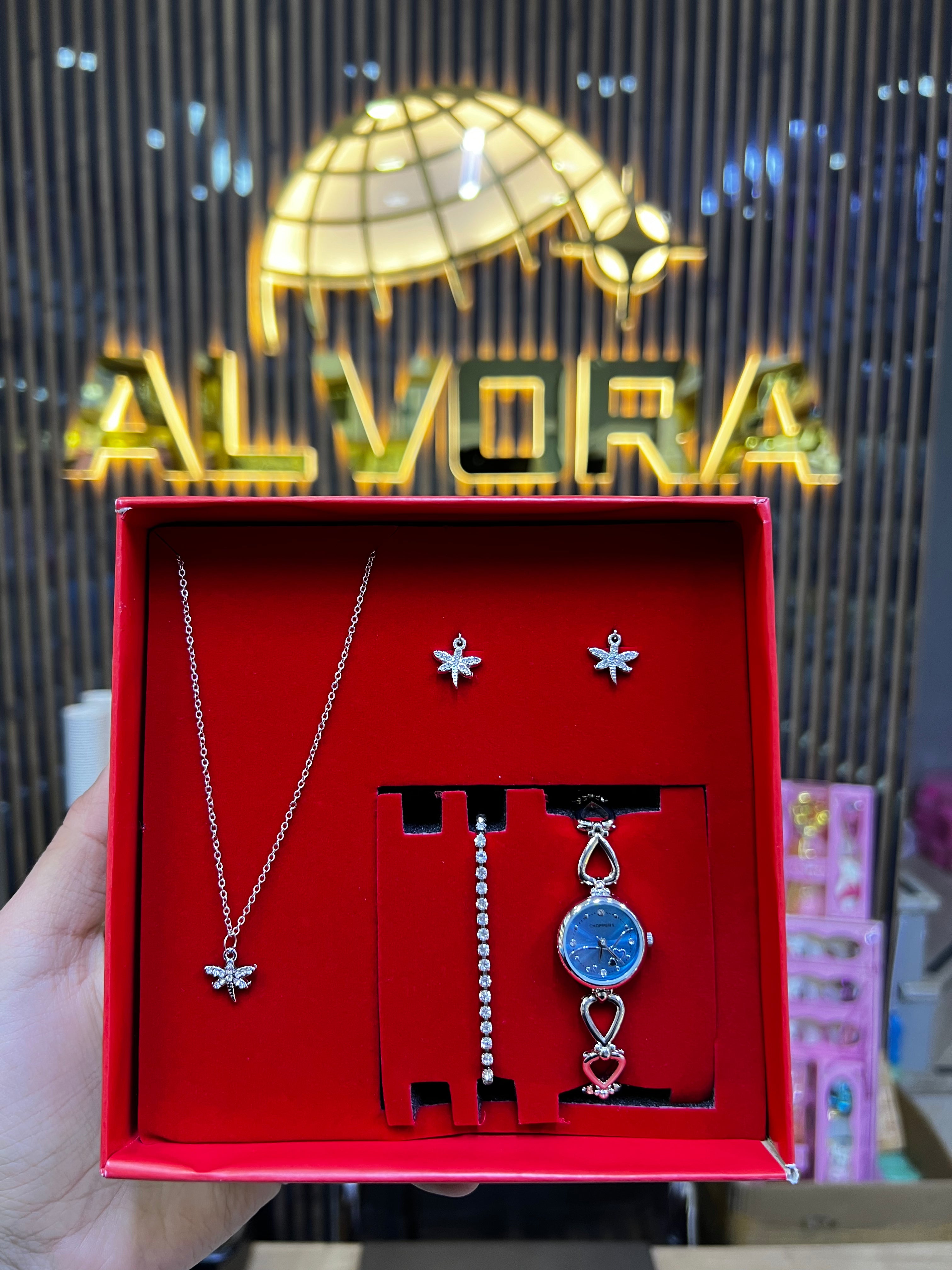 KOMBİN SET 5 PARÇA ÇELİK SAAT ALV-K 166