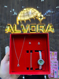 KOMBİN SET 5 PARÇA ÇELİK SAAT ALV-K 166