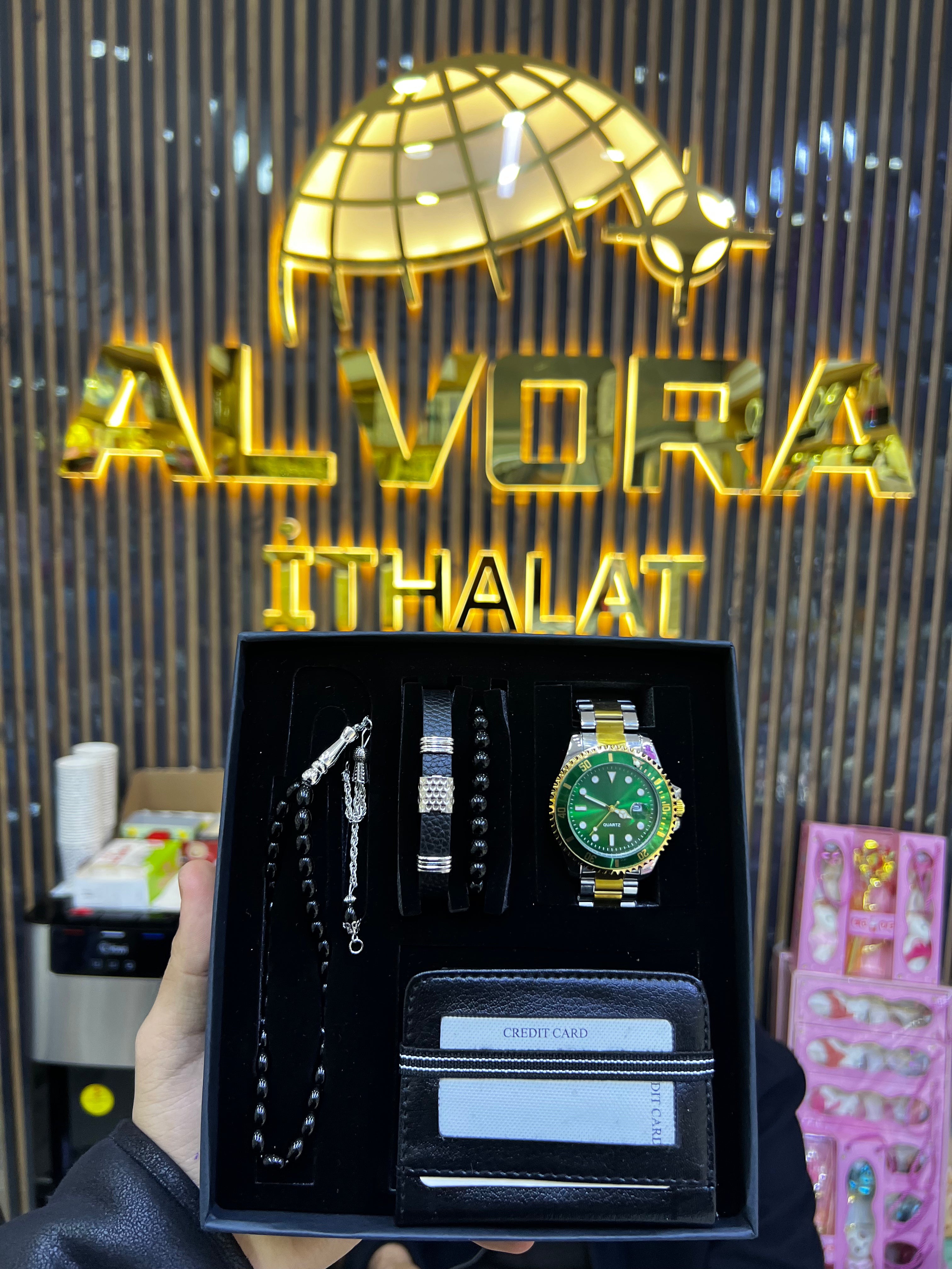 KOMBİN SET 5 PARÇA ÇELİK SAAT ALV-K 168