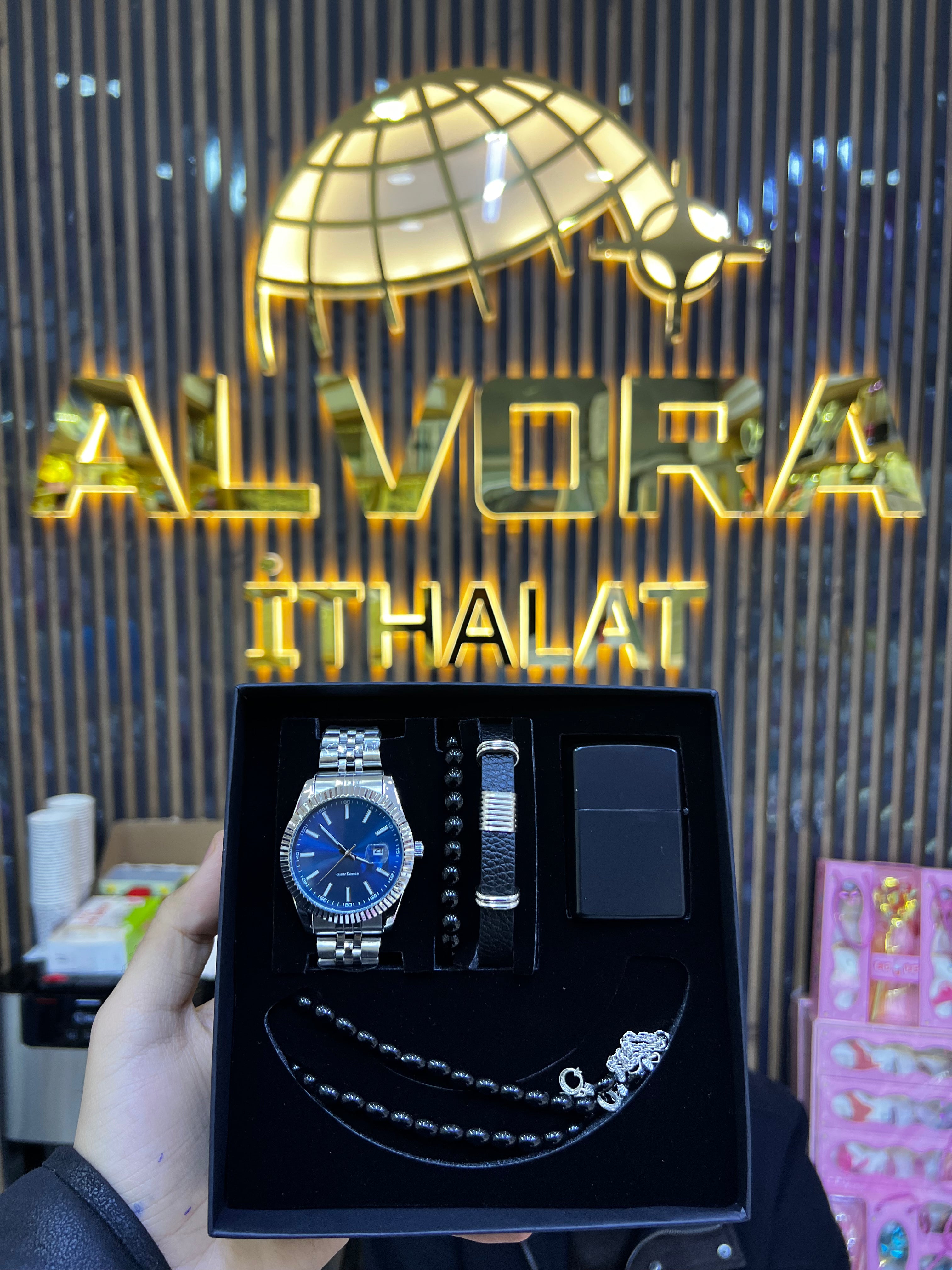 KOMBİN SET 5 PARÇA ÇELİK SAAT ALV-K 167