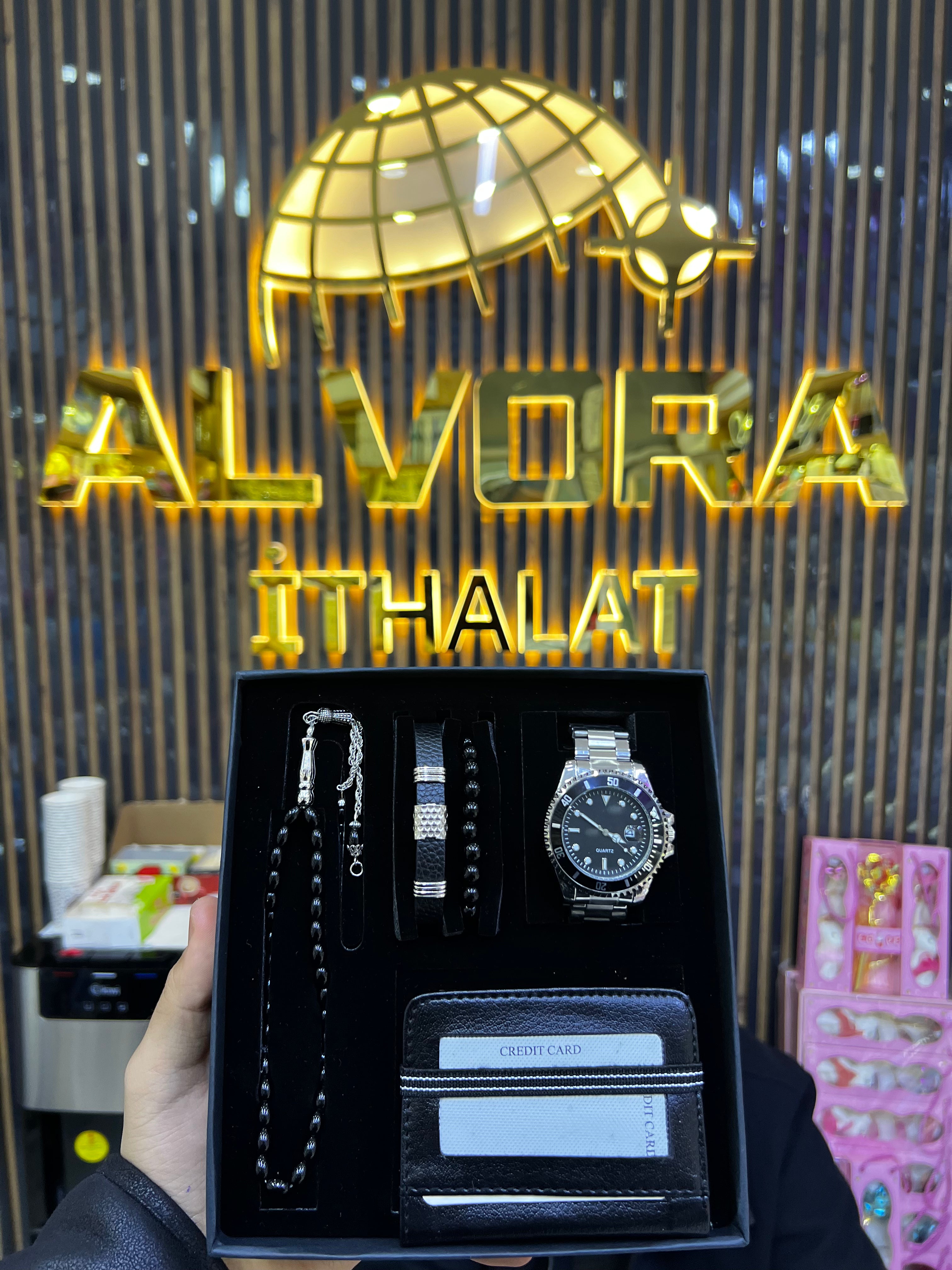 KOMBİN SET 5 PARÇA ÇELİK SAAT ALV-K 168