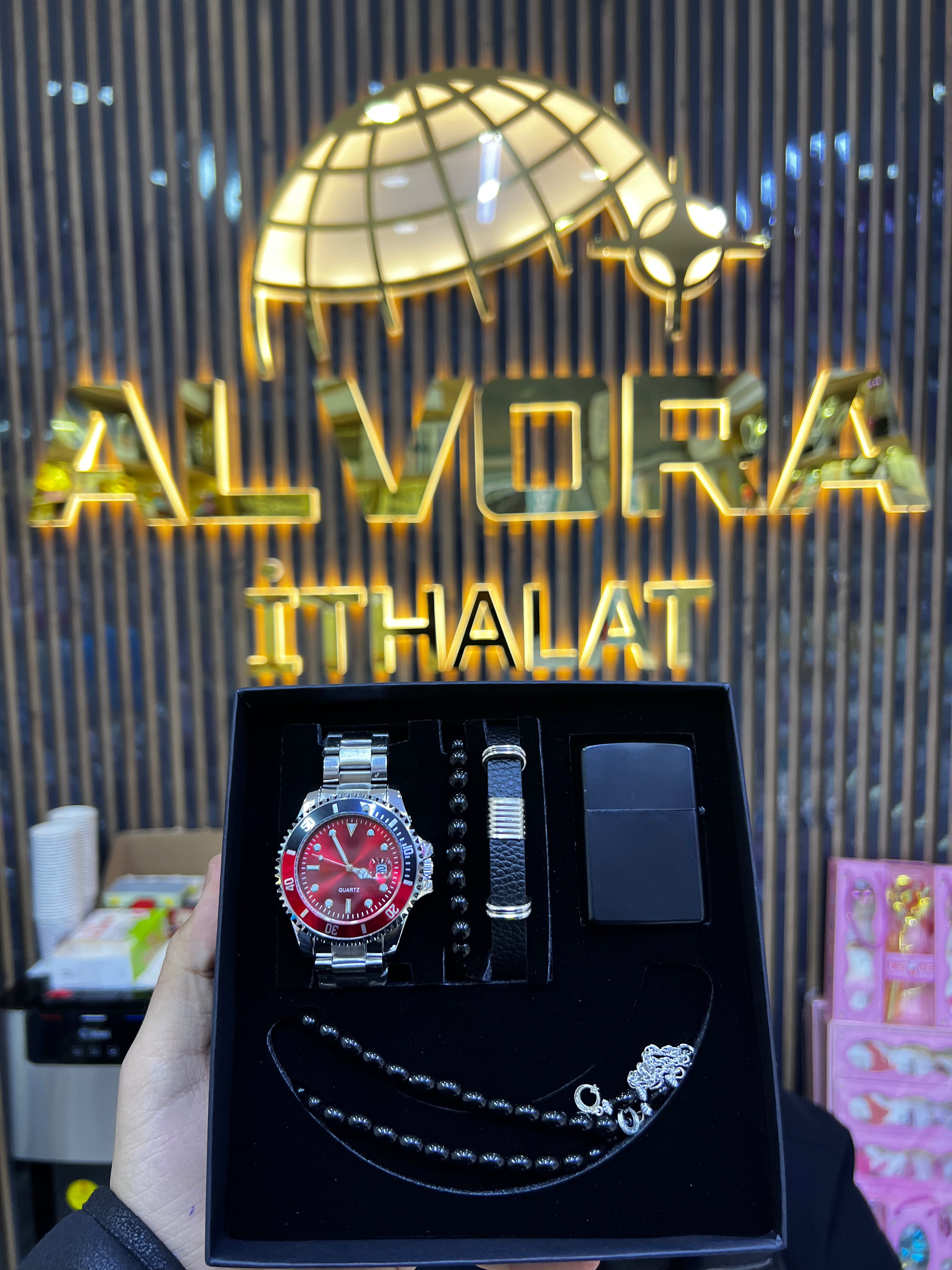 KOMBİN SET 5 PARÇA ÇELİK SAAT ALV-K 167