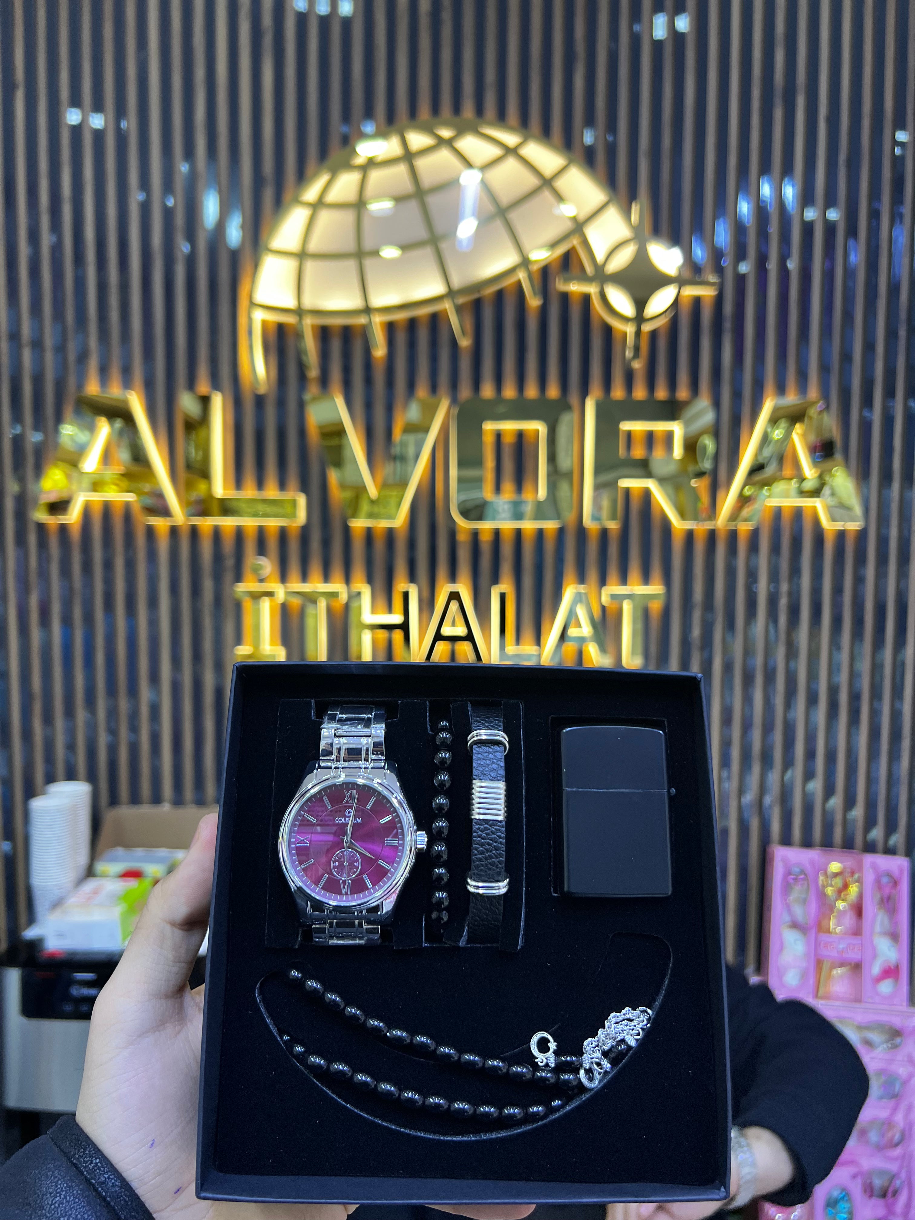 KOMBİN SET 5 PARÇA ÇELİK SAAT ALV-K 167