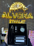 KOMBİN SET 5 PARÇA ÇELİK SAAT ALV-K 168