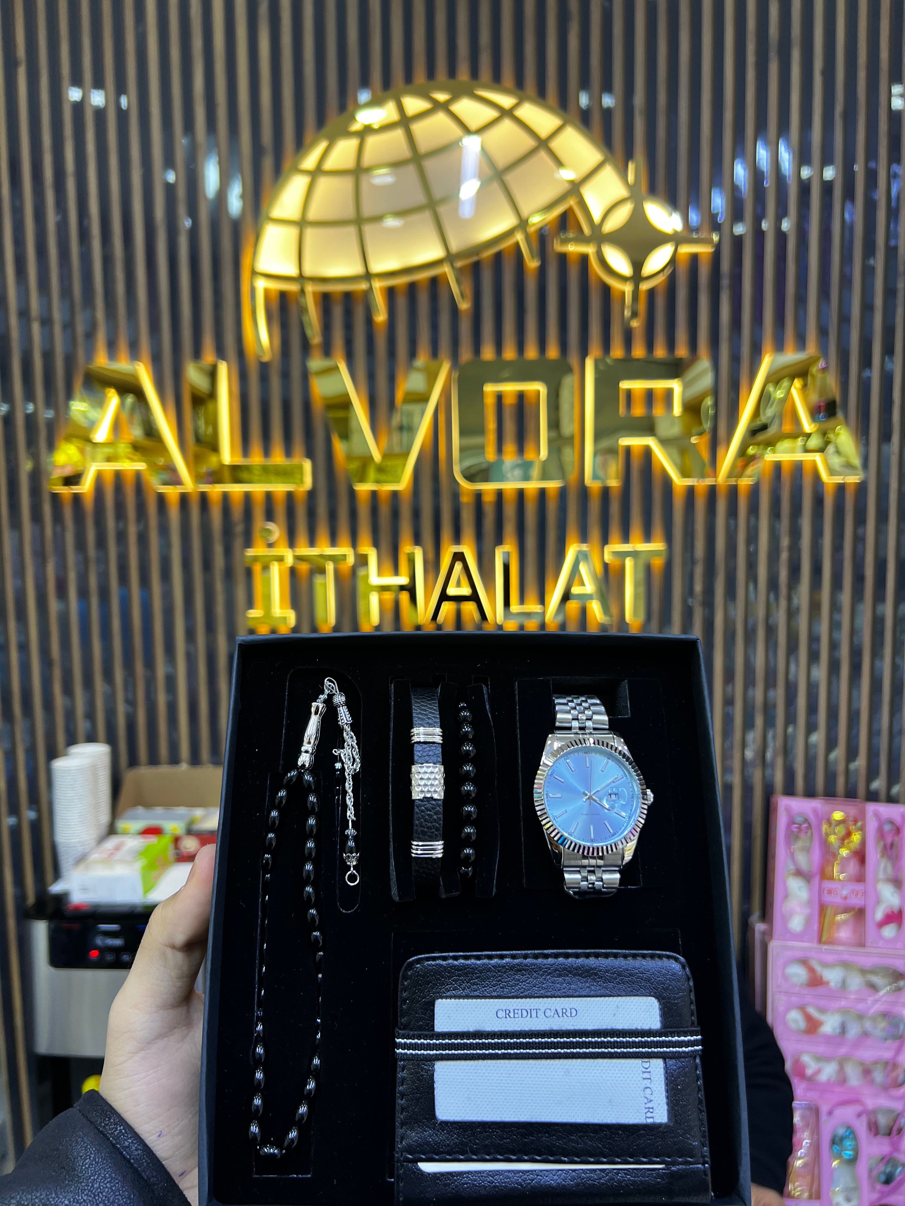 KOMBİN SET 5 PARÇA ÇELİK SAAT ALV-K 168