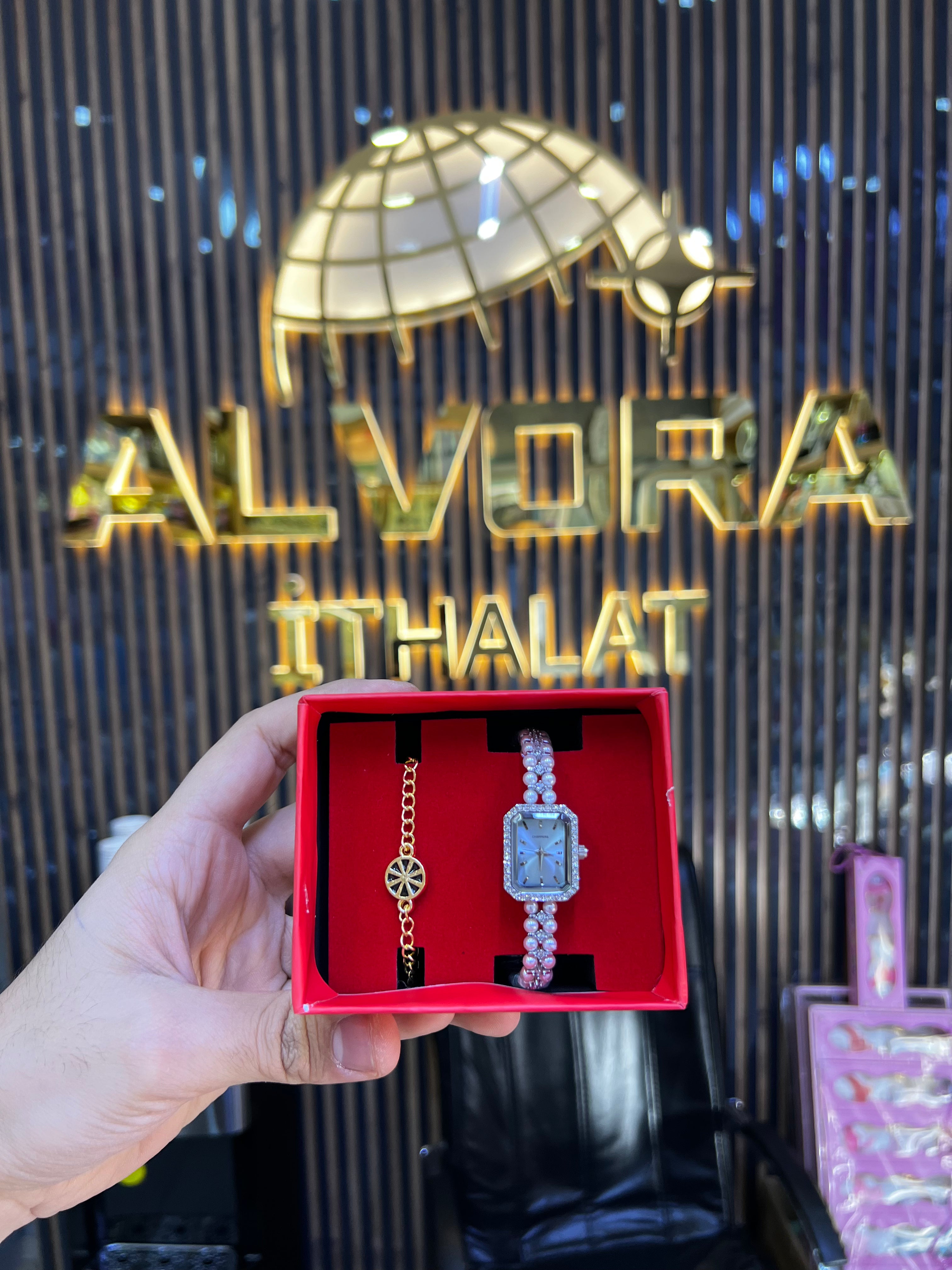 KOMBİN SET 2 PARÇA ÇELİK SAAT ALV-K 169