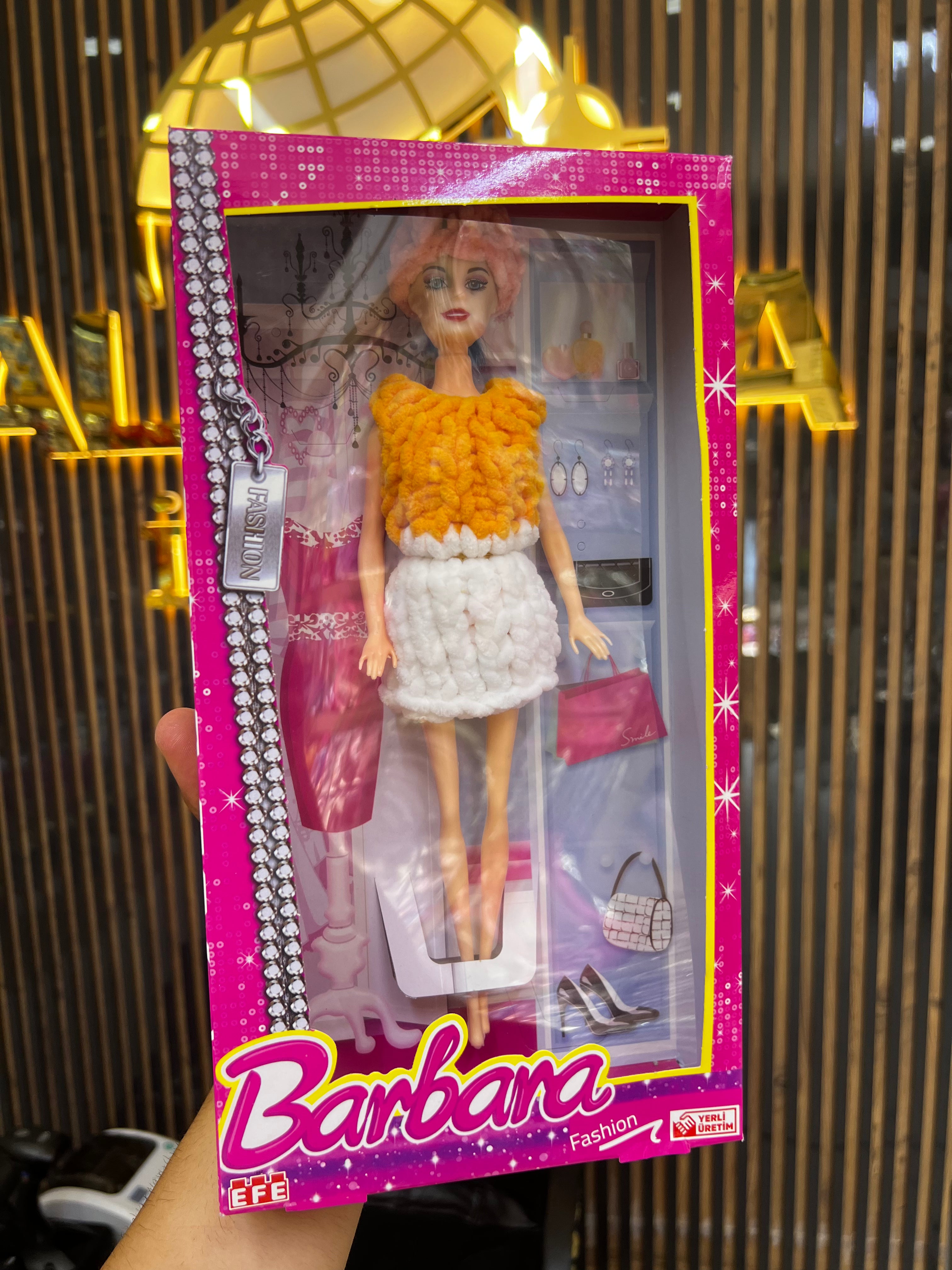 BARBARA ÖRME KIYAFETLİ BEBEK ALV-296