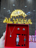 KOMBİN SET 5 PARÇA ÇELİK SAAT ALV-K 166