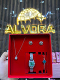 KOMBİN SET 5 PARÇA ÇELİK SAAT ALV-K 166