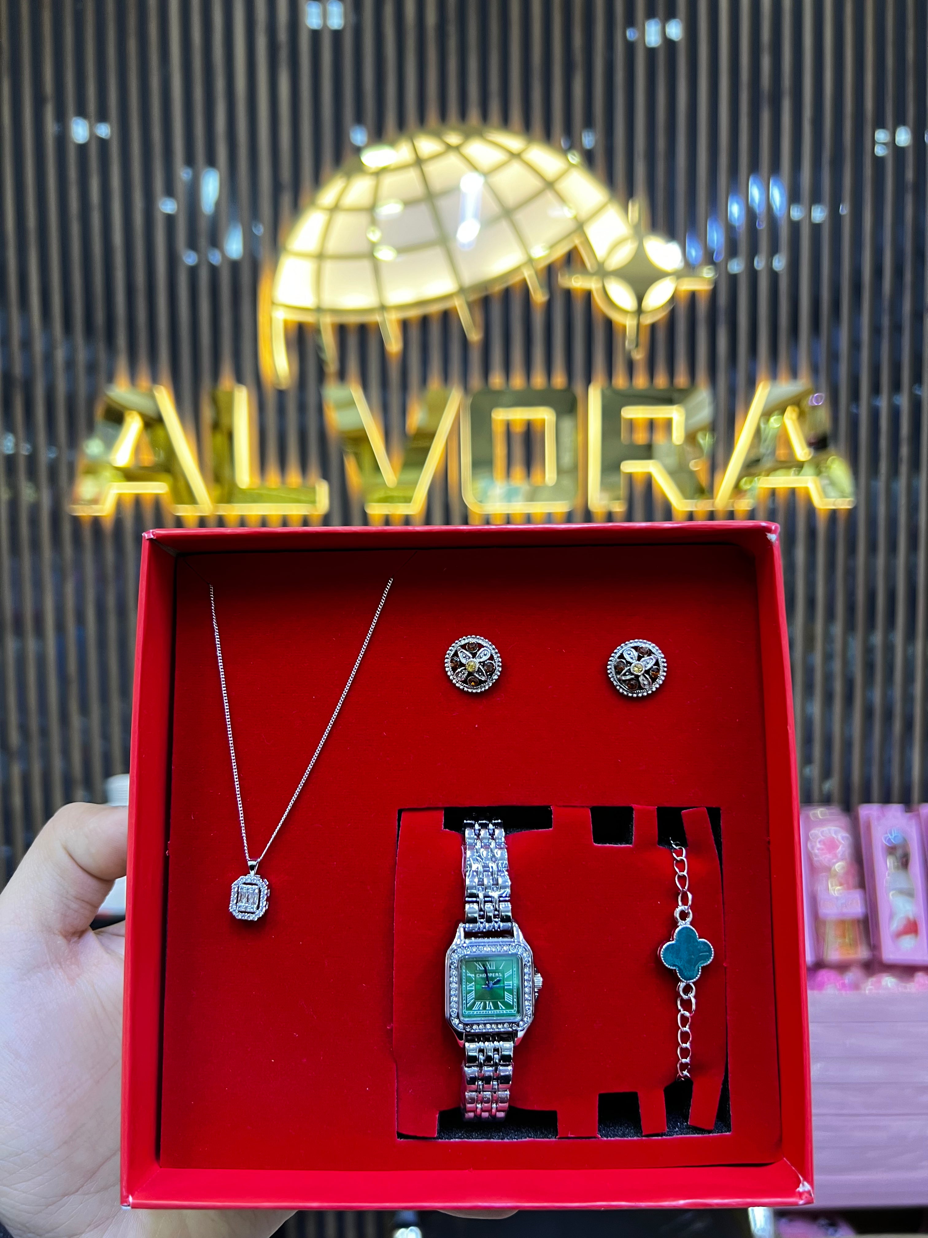 KOMBİN SET 5 PARÇA ÇELİK SAAT ALV-K 166