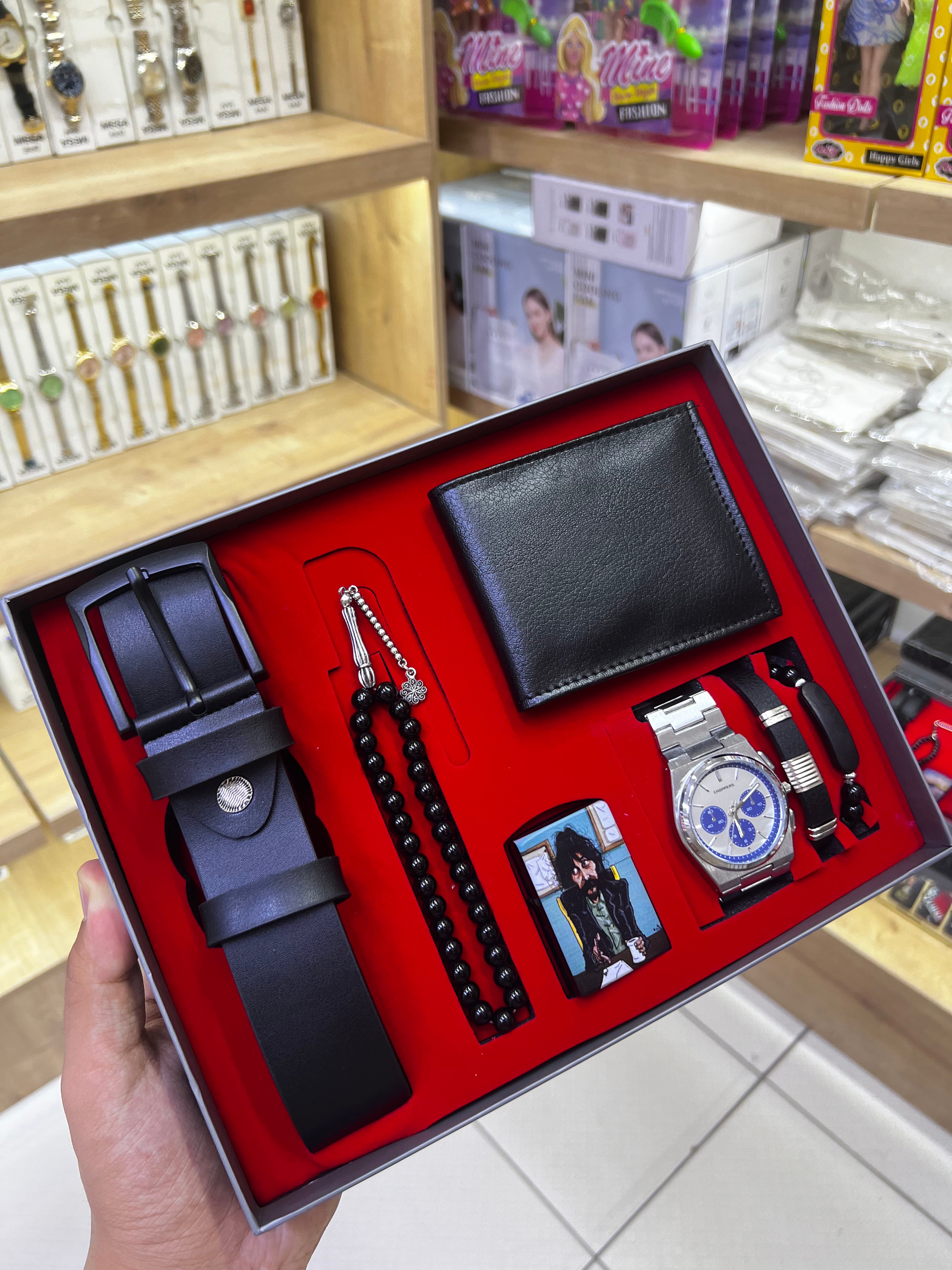 KOMBİN SET 7 PARÇA ÇELİK SAAT ALV-K 162