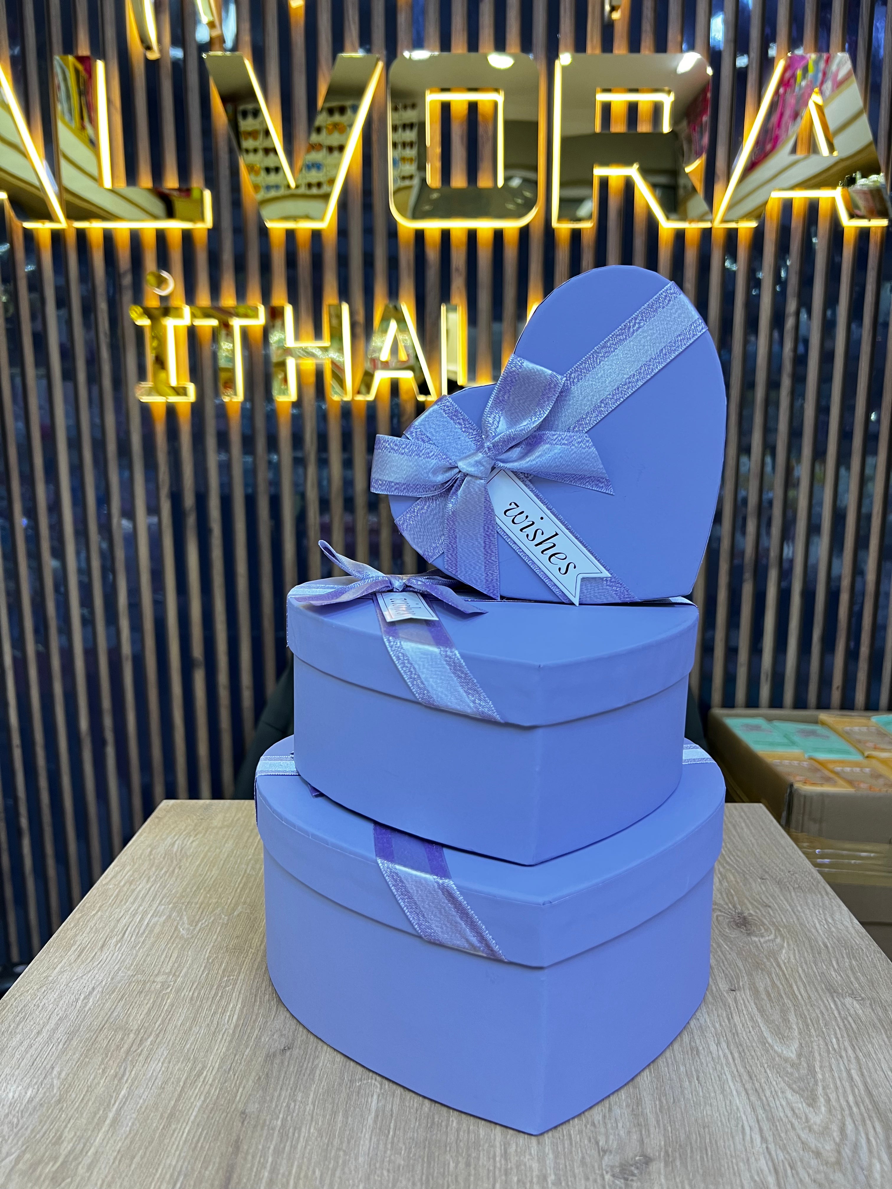 HEDİYELİK KUTU 3 LÜ KALPLİ *36 ALV - 197