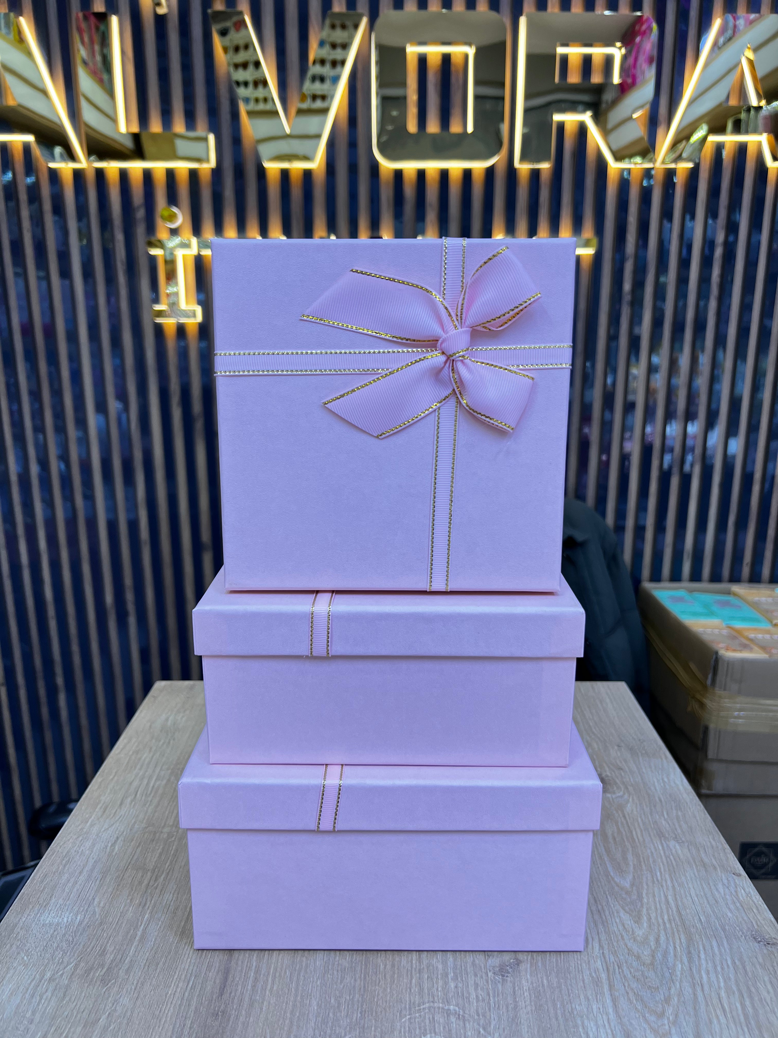 HEDİYELİK KUTU 3 LÜ KARE *36 ALV - 188