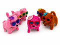 SEVİMLİ KÖPEK PELUŞ DOKULU PİLLİ *140 ALV-1
