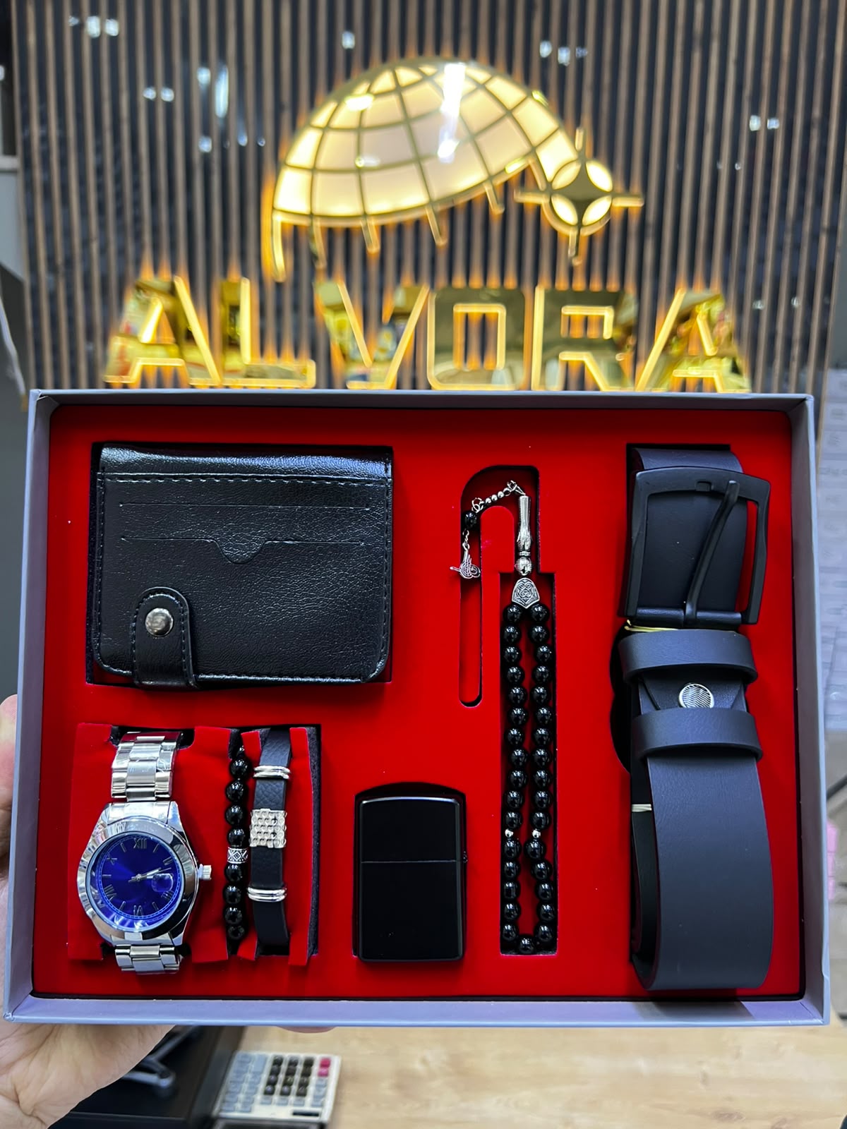 KOMBİN SET 7 PARÇA ÇELİK SAAT ALV-K 162