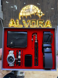 KOMBİN SET 7 PARÇA ÇELİK SAAT ALV-K 162