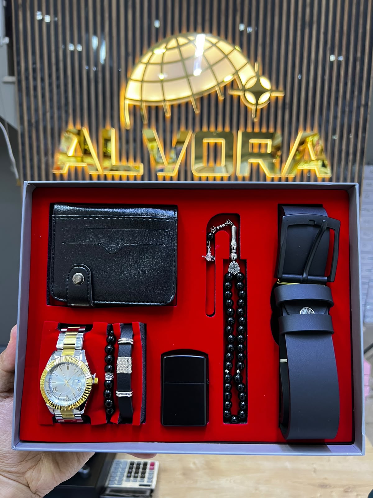 KOMBİN SET 7 PARÇA ÇELİK SAAT ALV-K 162