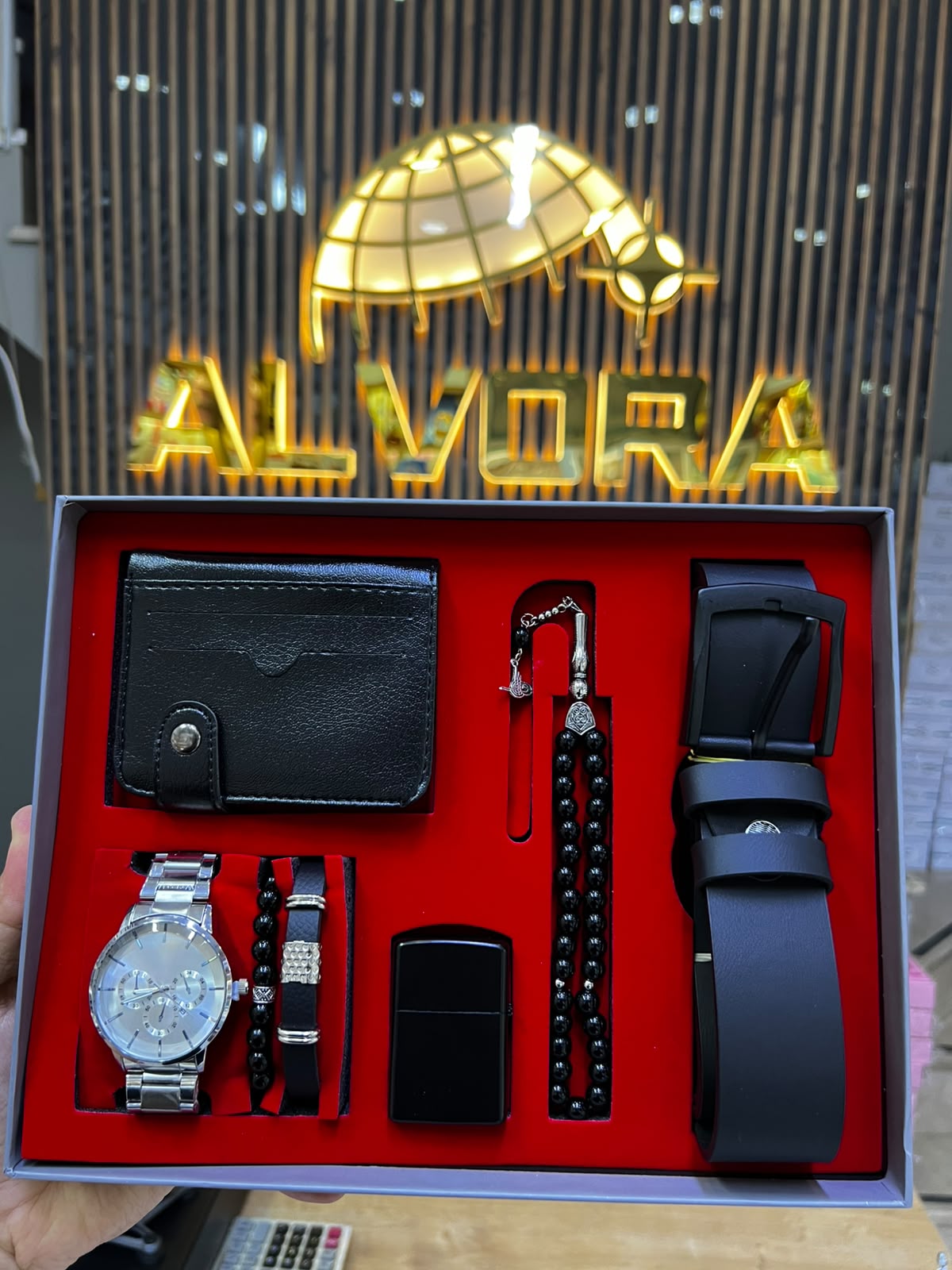 KOMBİN SET 7 PARÇA ÇELİK SAAT ALV-K 162