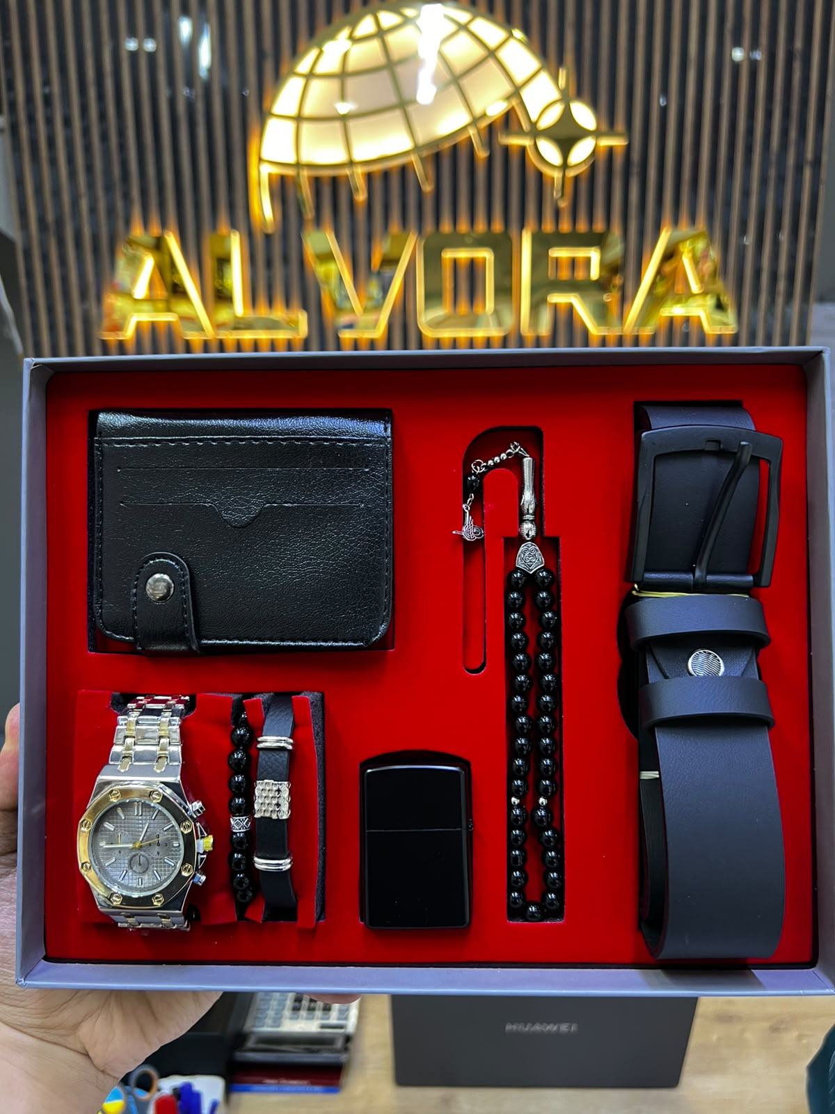 KOMBİN SET 7 PARÇA ÇELİK SAAT ALV-K 162