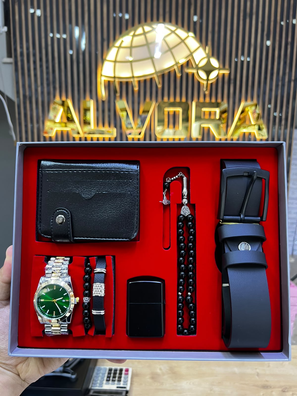 KOMBİN SET 7 PARÇA ÇELİK SAAT ALV-K 162
