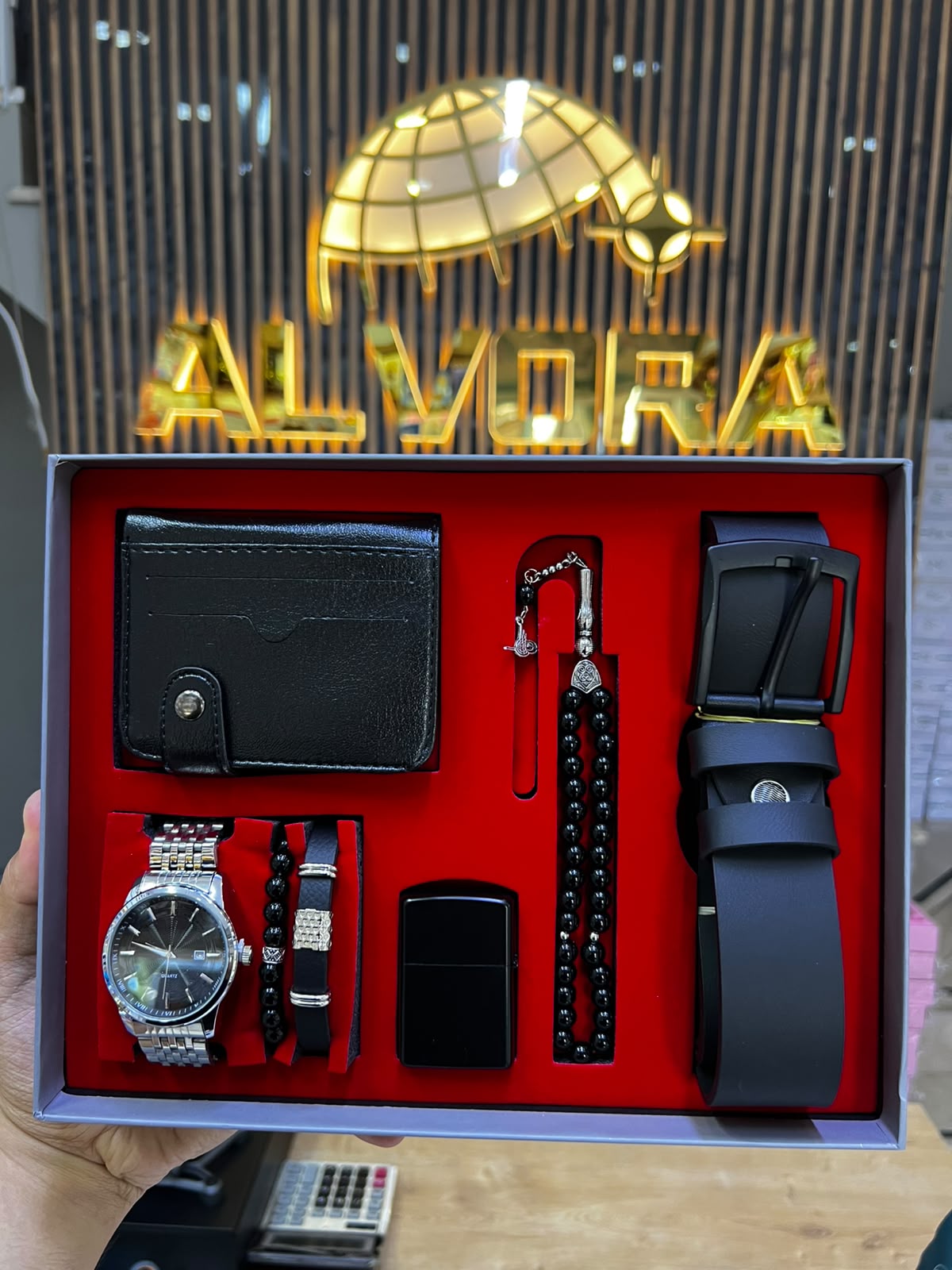 KOMBİN SET 7 PARÇA ÇELİK SAAT ALV-K 162