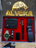 KOMBİN SET 7 PARÇA ÇELİK SAAT ALV-K 162