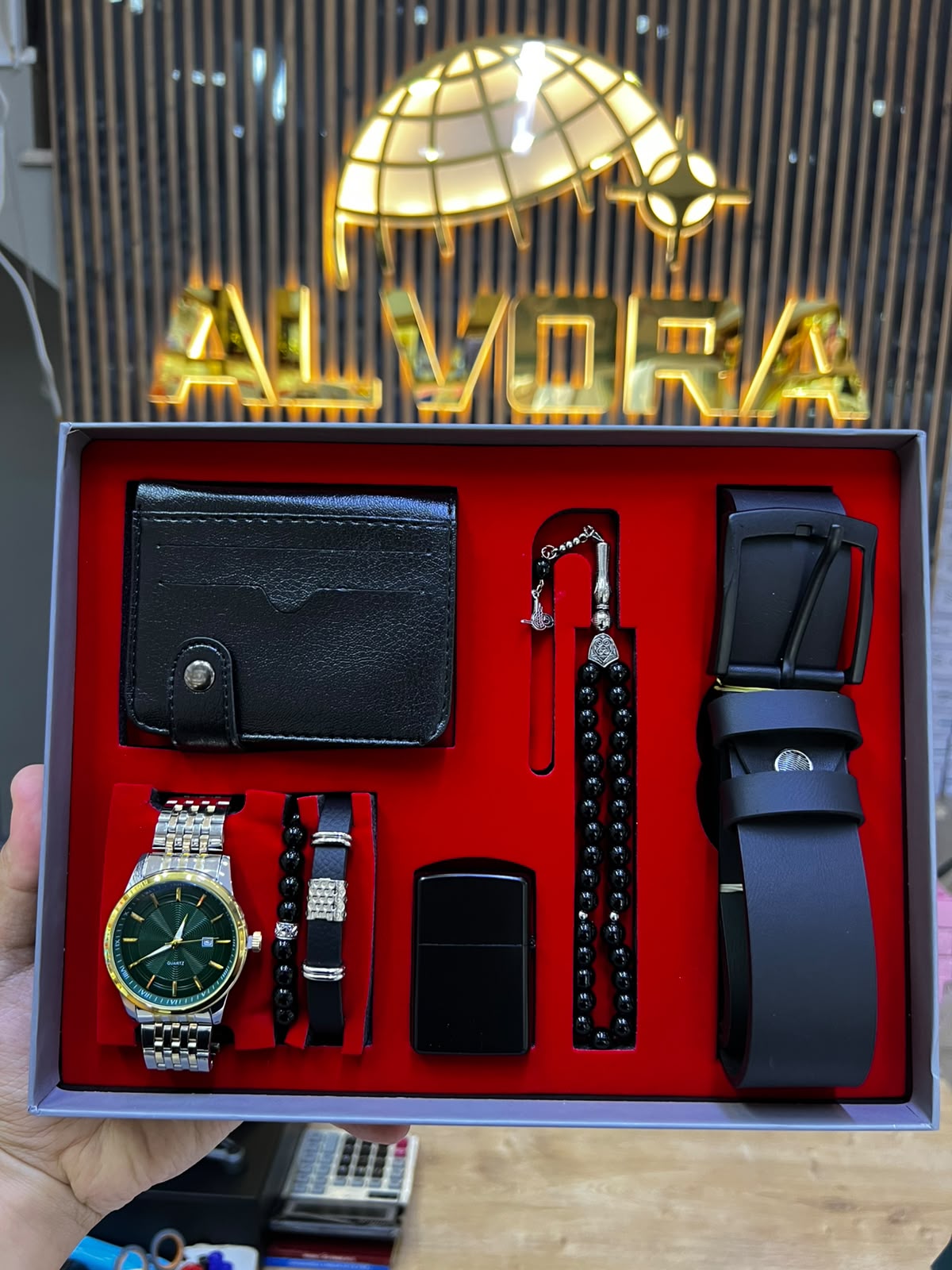 KOMBİN SET 7 PARÇA ÇELİK SAAT ALV-K 162