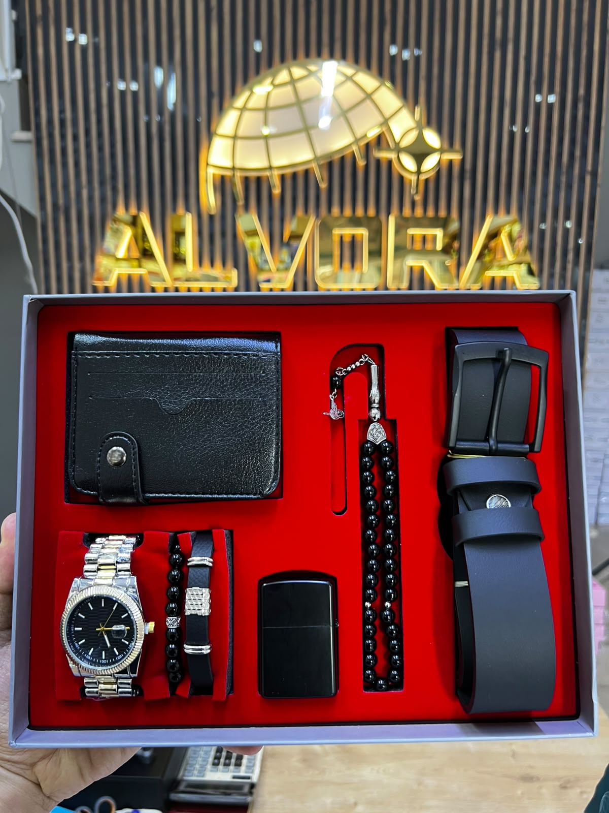 KOMBİN SET 7 PARÇA ÇELİK SAAT ALV-K 162