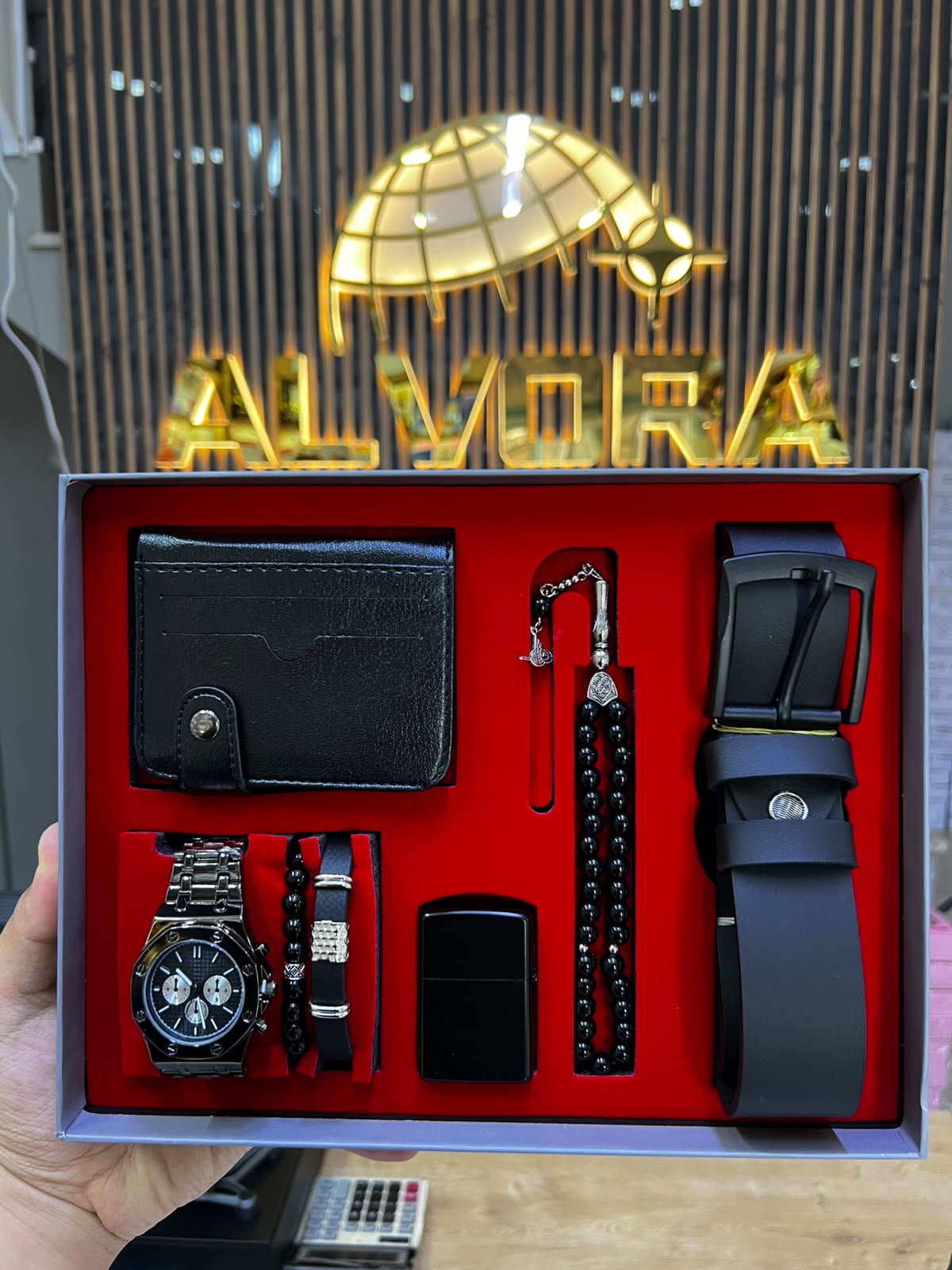 KOMBİN SET 7 PARÇA ÇELİK SAAT ALV-K 162