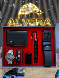 KOMBİN SET 7 PARÇA ÇELİK SAAT ALV-K 162