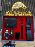 KOMBİN SET 7 PARÇA ÇELİK SAAT ALV-K 162
