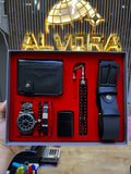 KOMBİN SET 7 PARÇA ÇELİK SAAT ALV-K 162