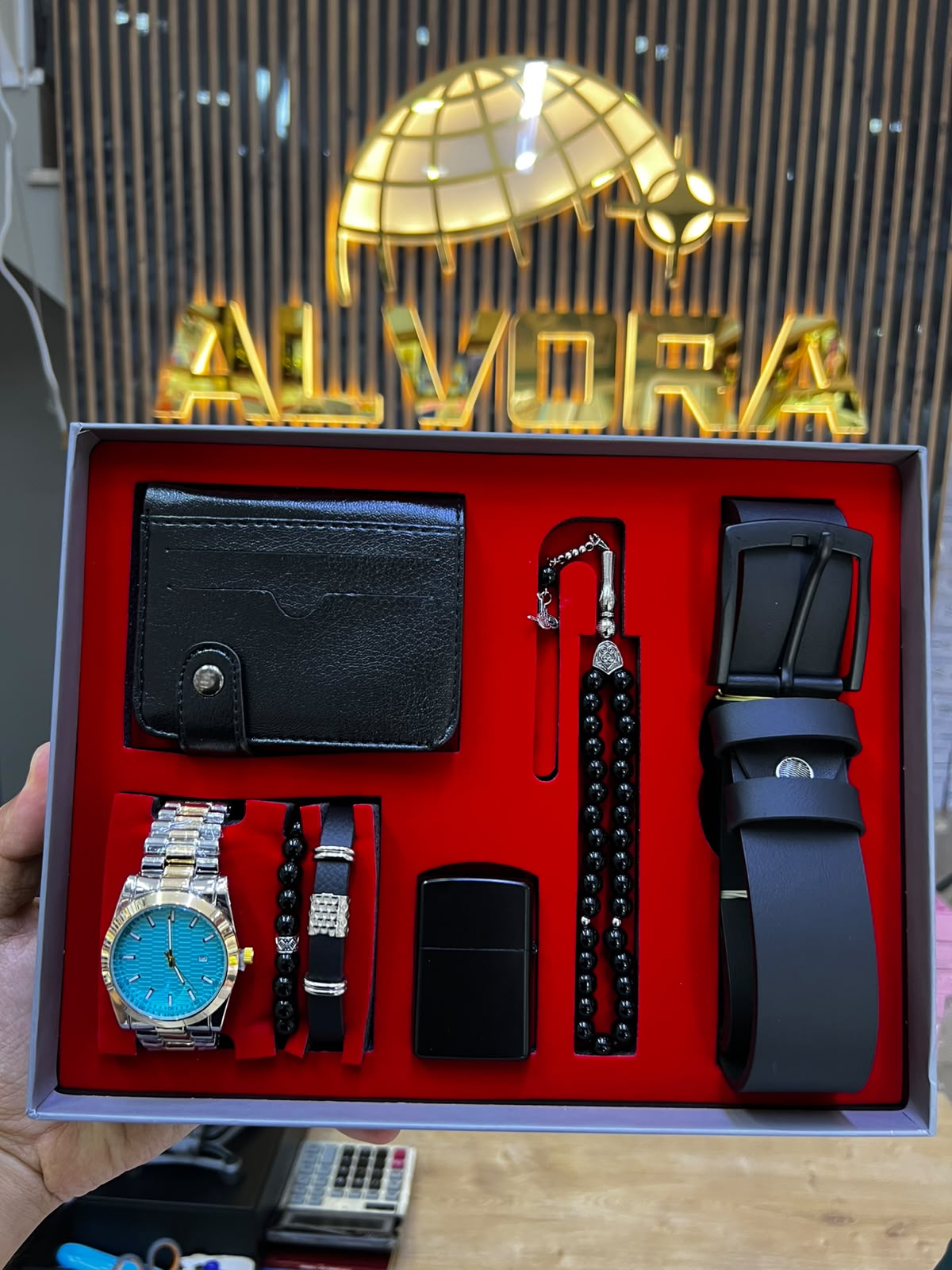 KOMBİN SET 7 PARÇA ÇELİK SAAT ALV-K 162
