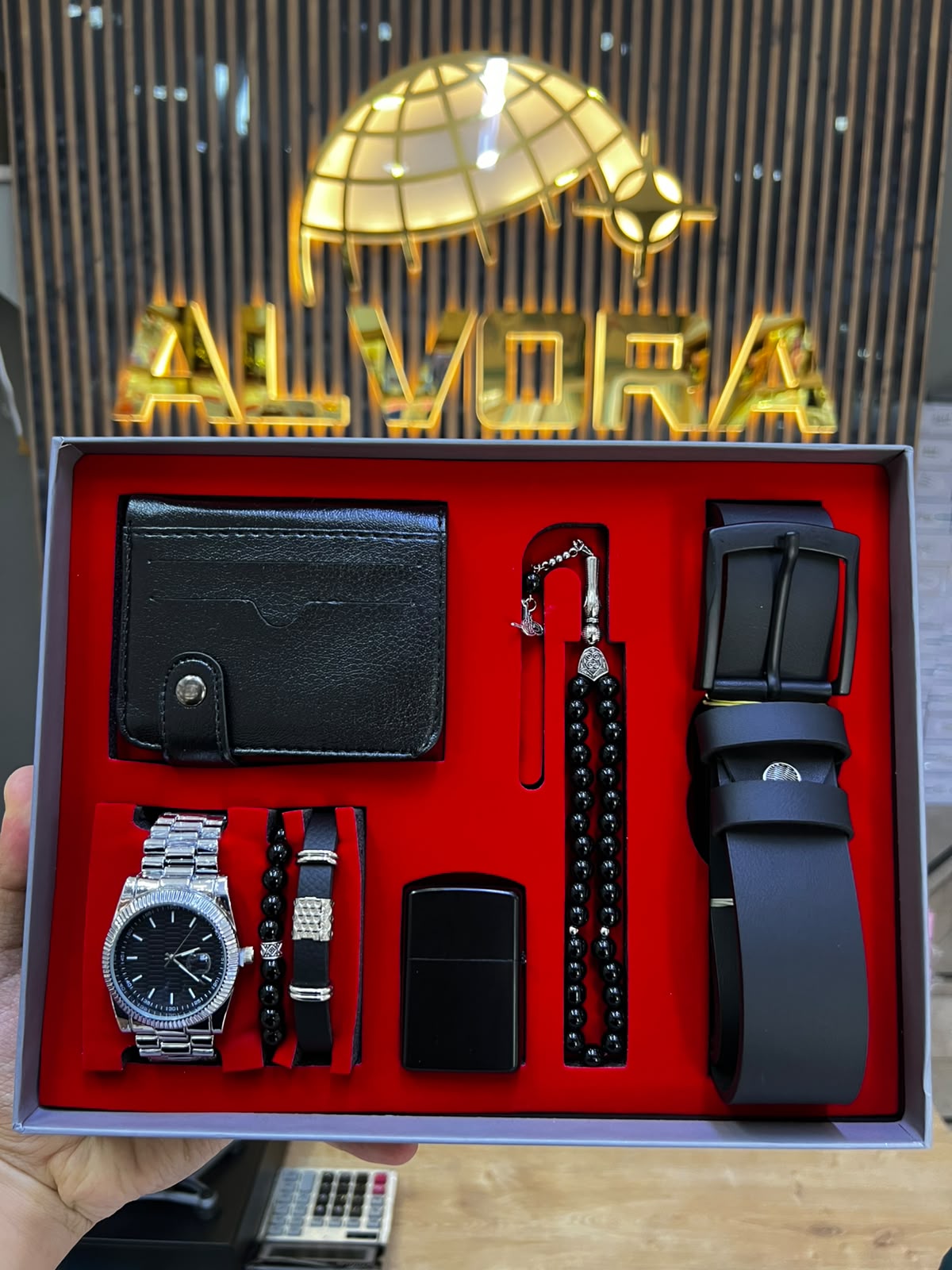 KOMBİN SET 7 PARÇA ÇELİK SAAT ALV-K 162
