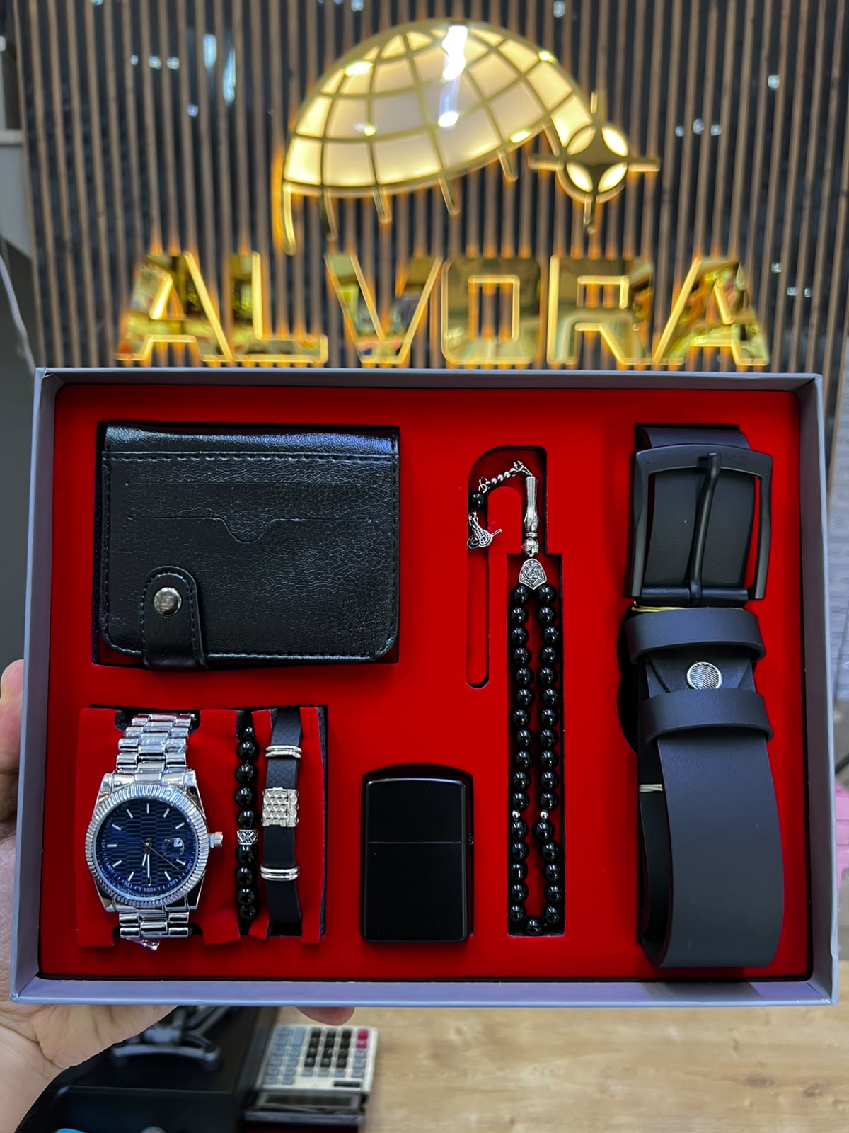 KOMBİN SET 7 PARÇA ÇELİK SAAT ALV-K 162