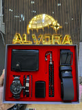 KOMBİN SET 7 PARÇA ÇELİK SAAT ALV-K 162