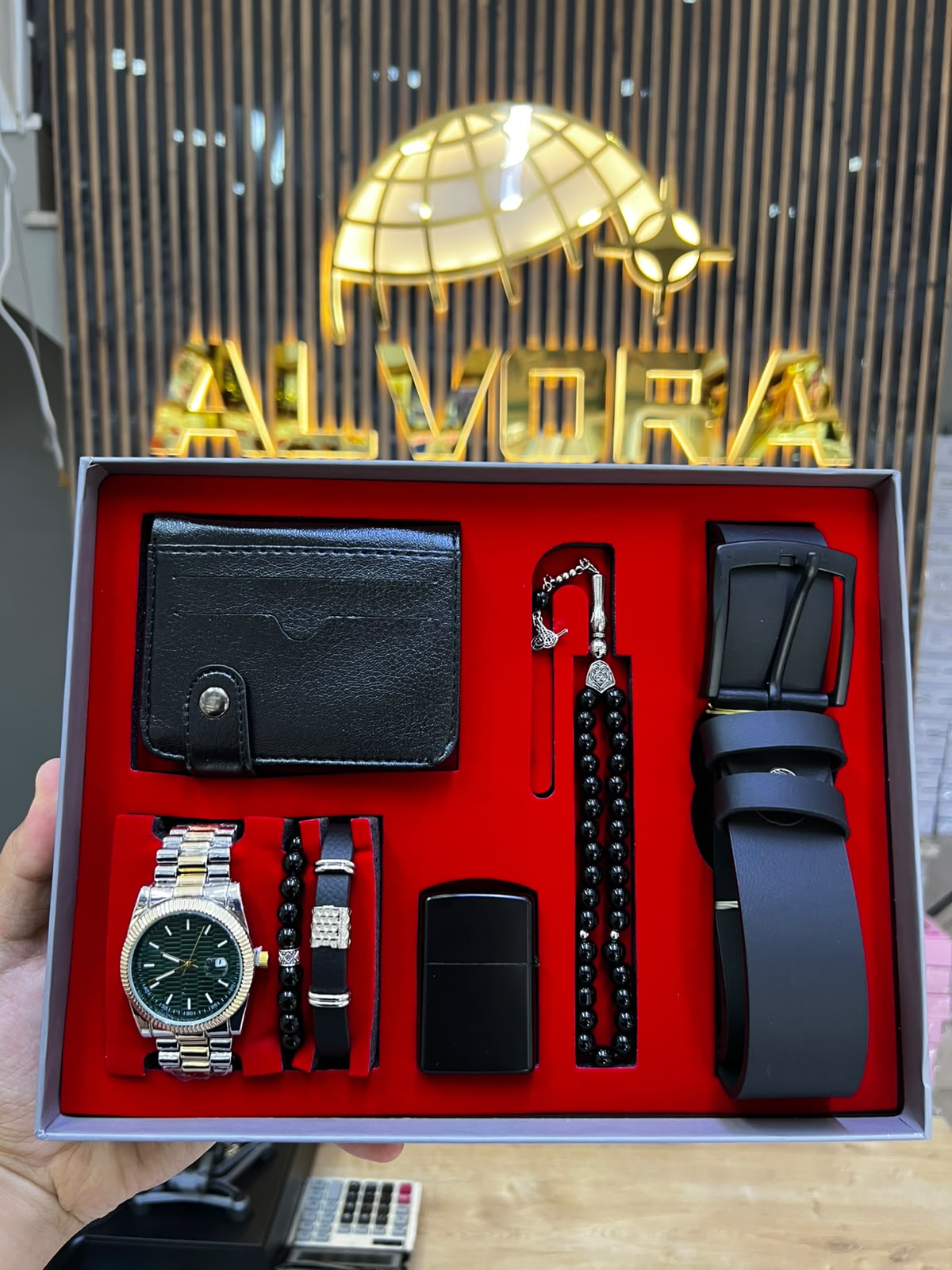 KOMBİN SET 7 PARÇA ÇELİK SAAT ALV-K 162