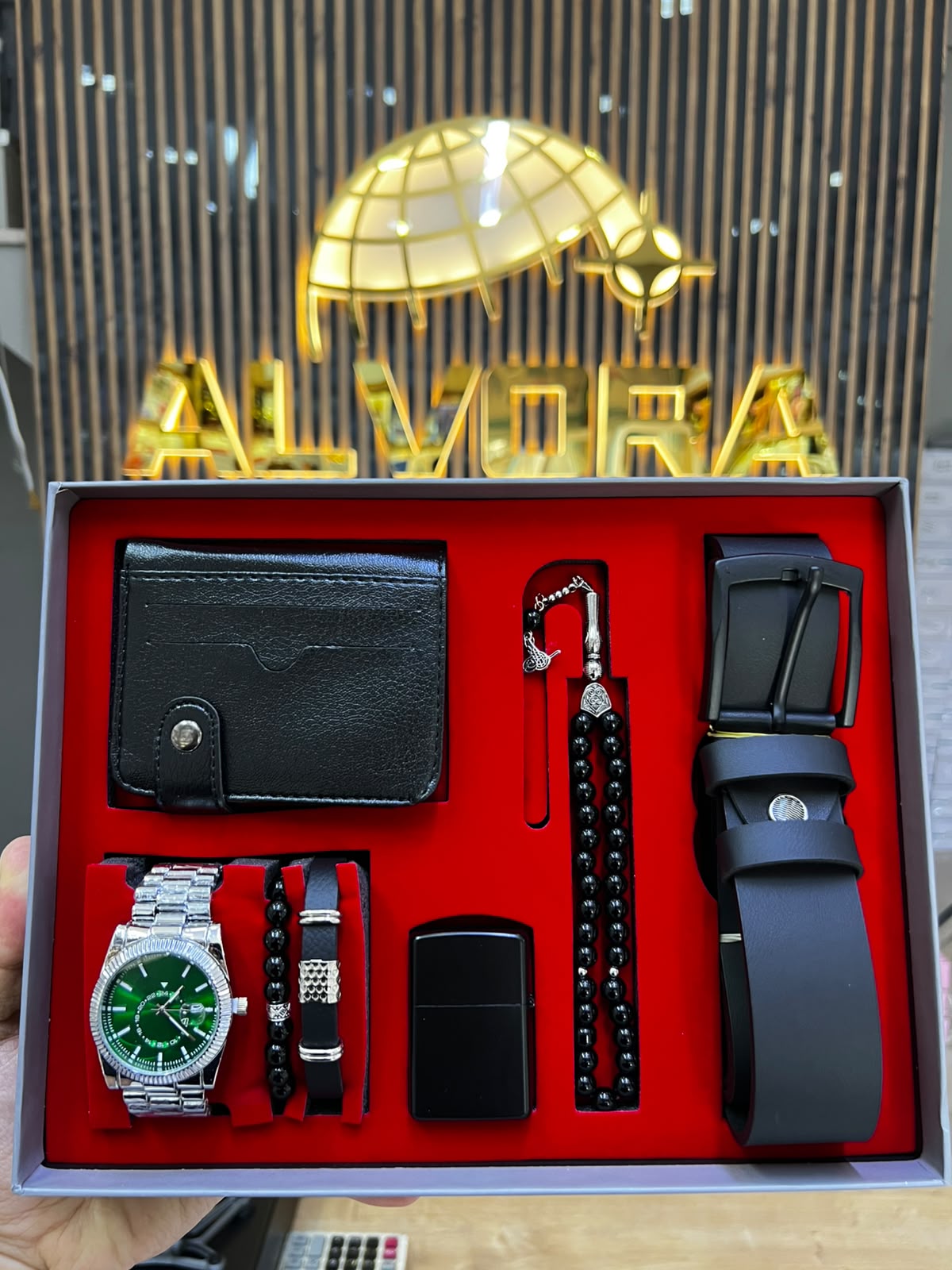 KOMBİN SET 7 PARÇA ÇELİK SAAT ALV-K 162