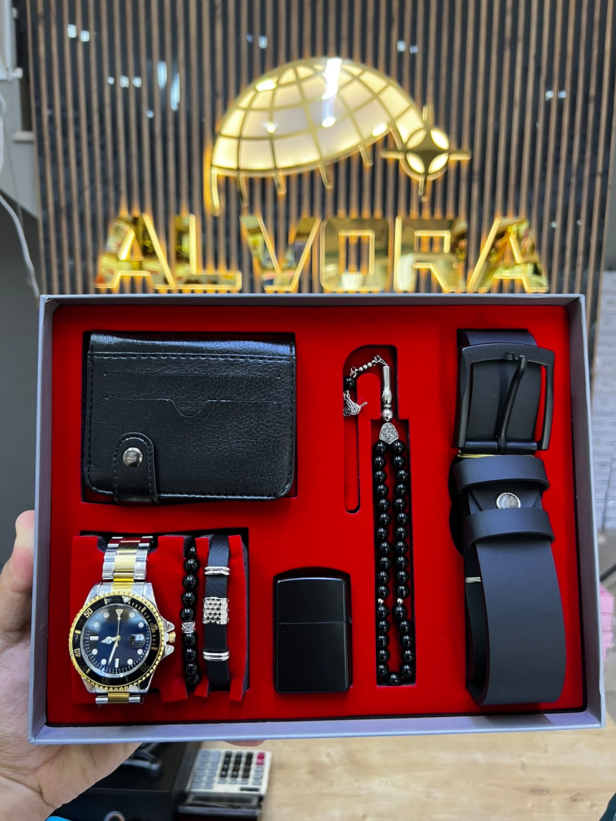 KOMBİN SET 7 PARÇA ÇELİK SAAT ALV-K 162