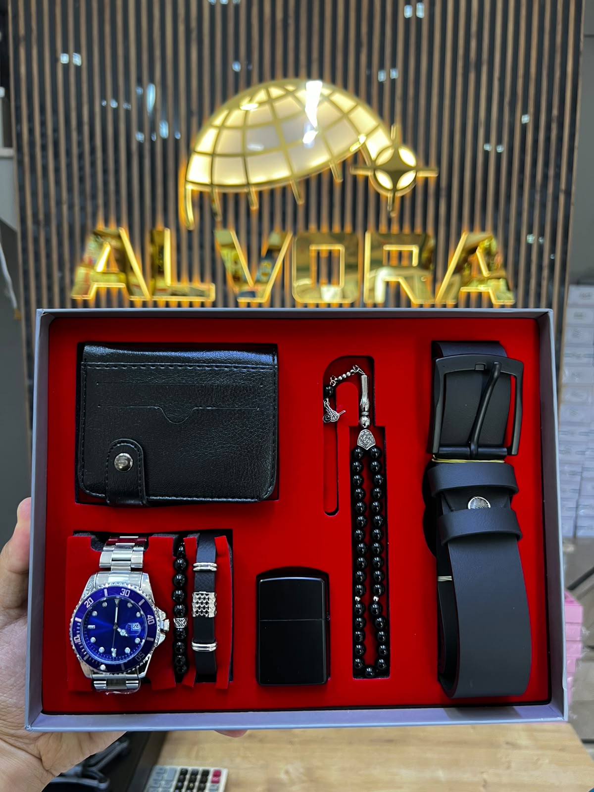KOMBİN SET 7 PARÇA ÇELİK SAAT ALV-K 162