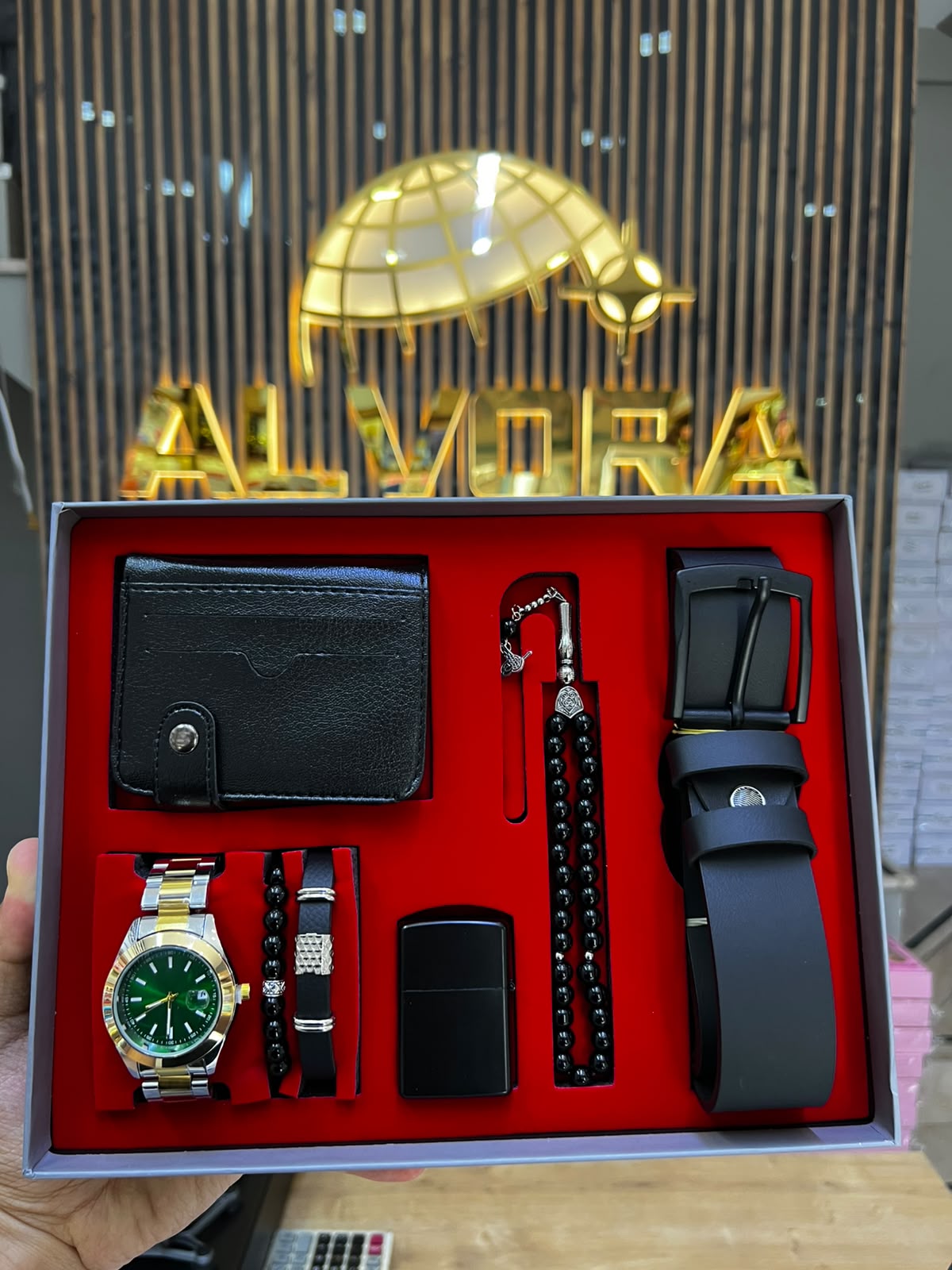 KOMBİN SET 7 PARÇA ÇELİK SAAT ALV-K 162