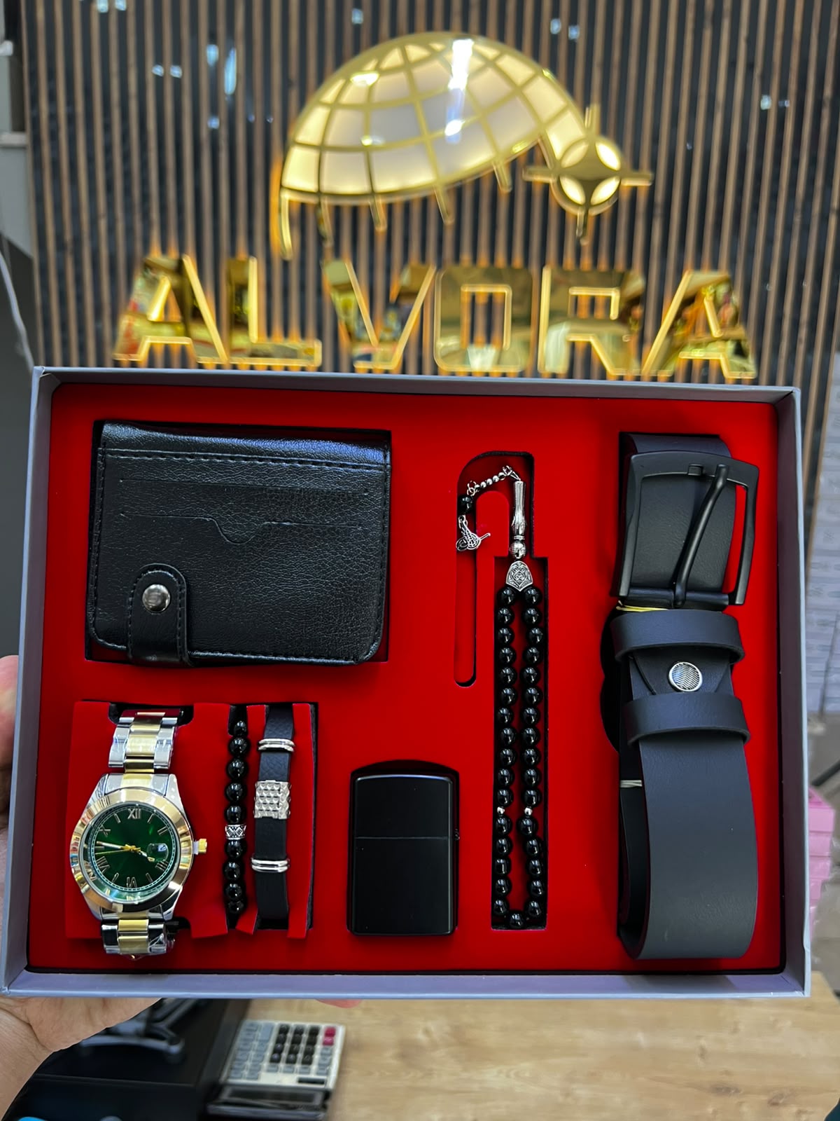 KOMBİN SET 7 PARÇA ÇELİK SAAT ALV-K 162