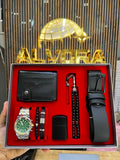 KOMBİN SET 7 PARÇA ÇELİK SAAT ALV-K 162