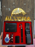 KOMBİN SET 7 PARÇA ÇELİK SAAT ALV-K 162