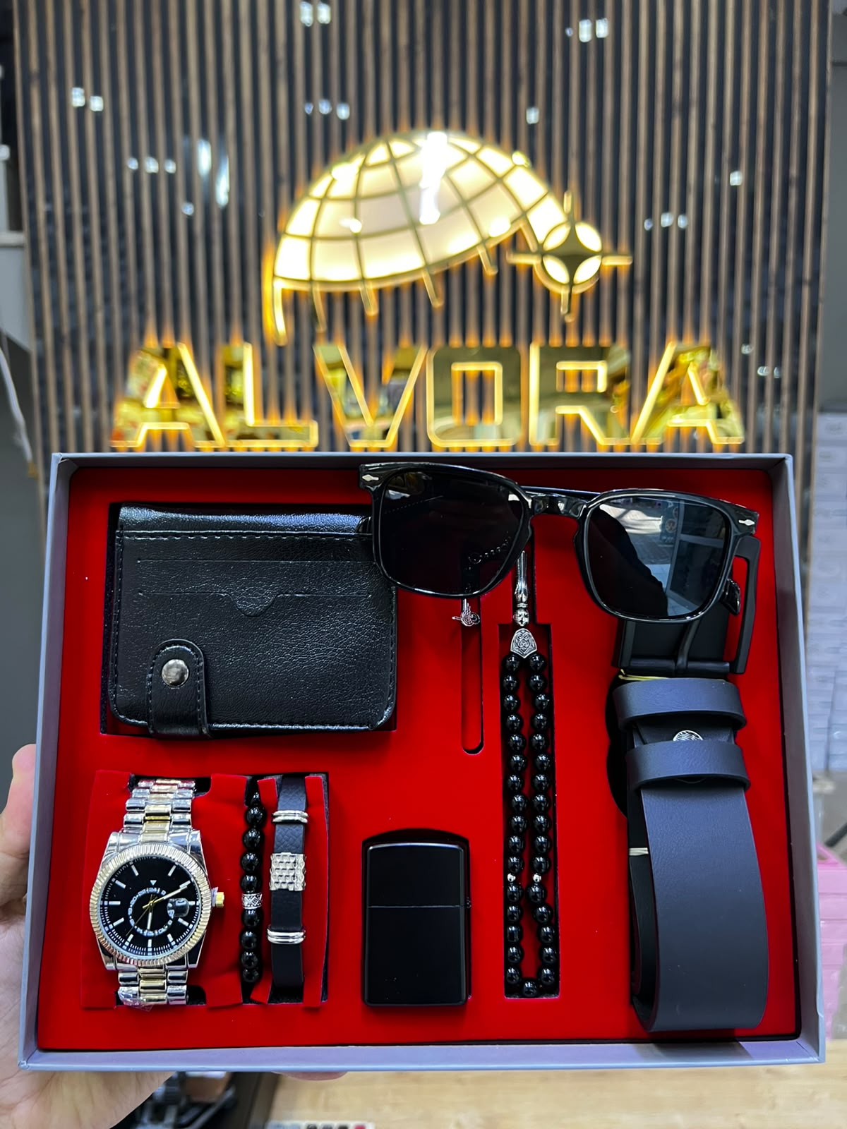 KOMBİN SET 8 PARÇA ÇELİK SAAT ALV-K 175