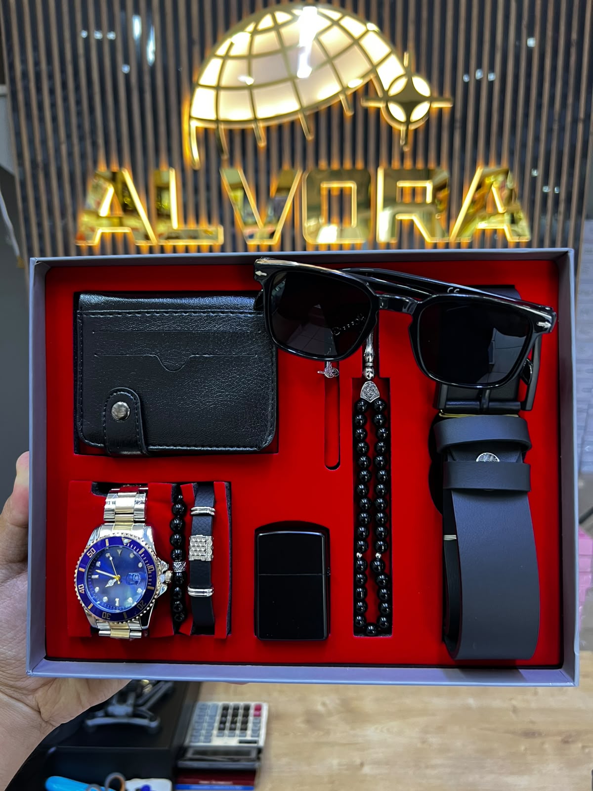 KOMBİN SET 8 PARÇA ÇELİK SAAT ALV-K 175