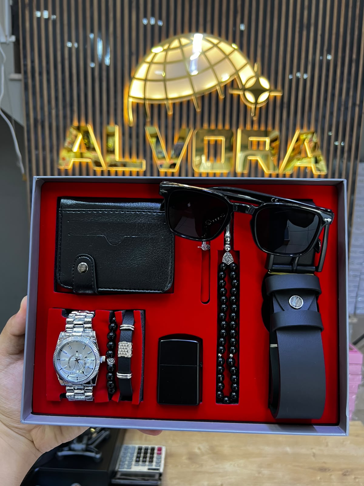 KOMBİN SET 8 PARÇA ÇELİK SAAT ALV-K 175