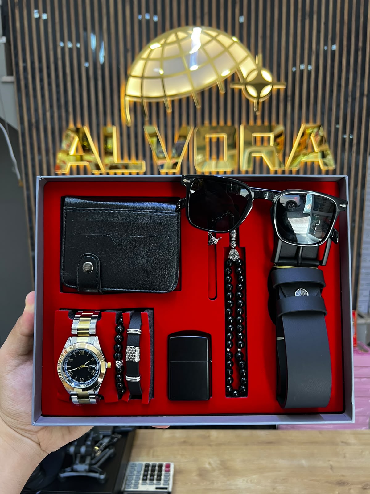 KOMBİN SET 8 PARÇA ÇELİK SAAT ALV-K 175